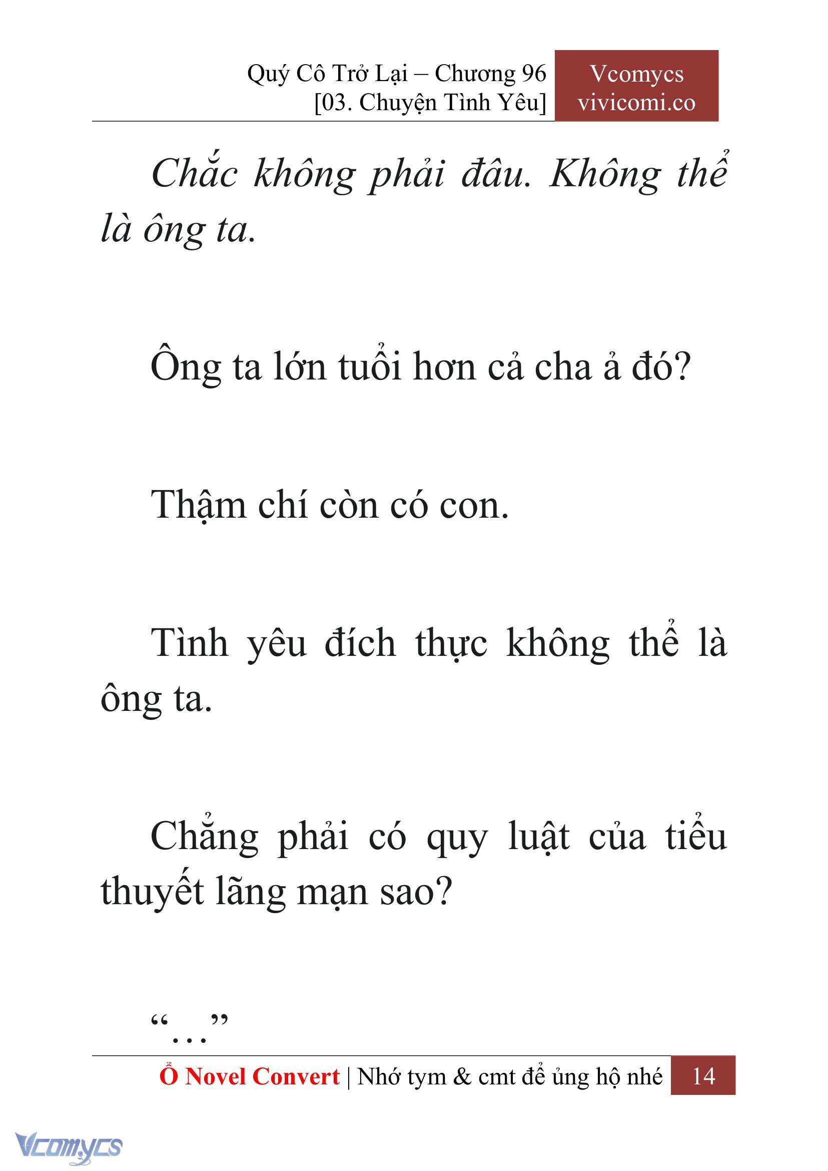 [Novel] Quý Cô Trở Lại Chap 96 - Trang 2