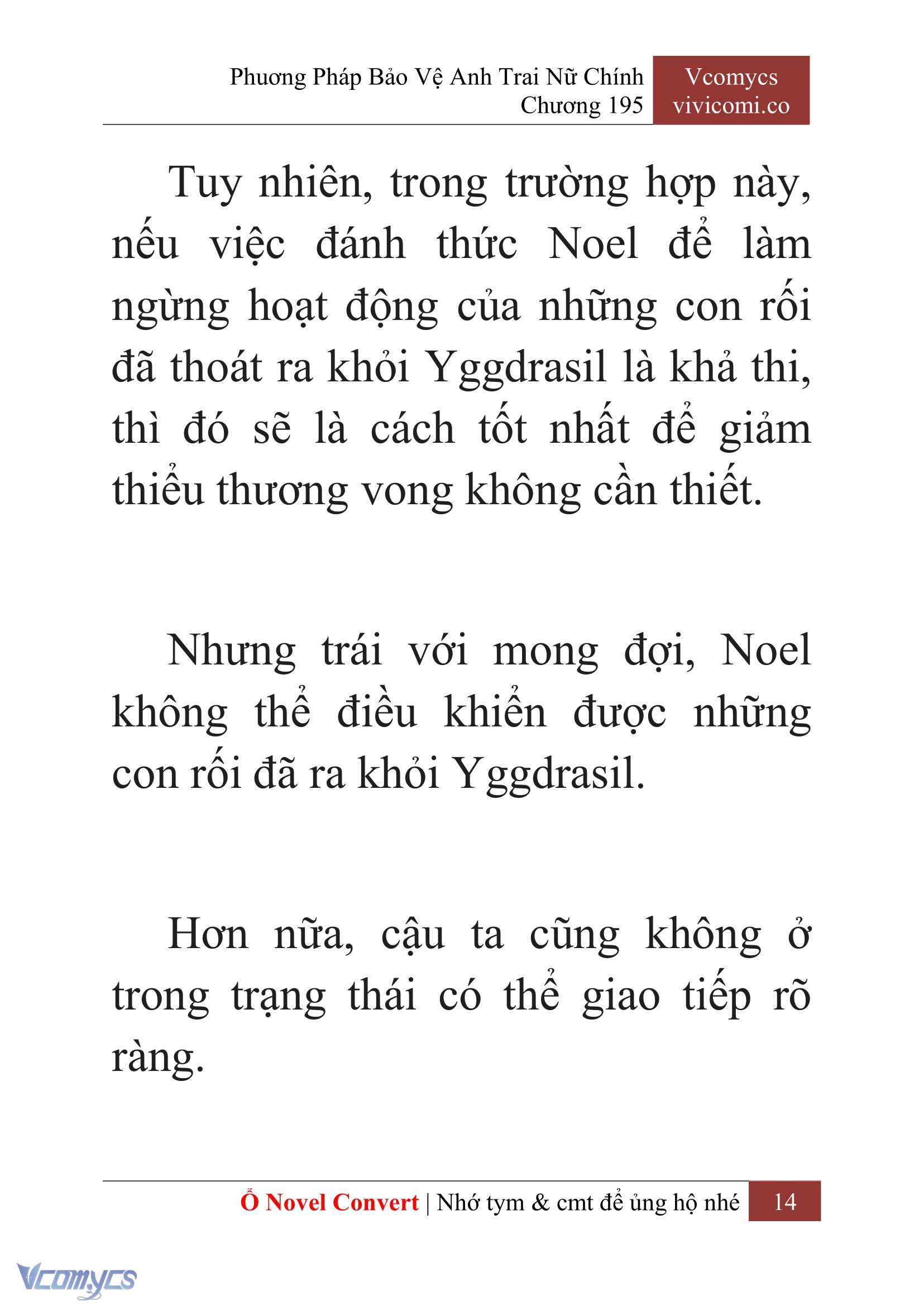 [Novel] Phương Pháp Bảo Vệ Anh Trai Nữ Chính Chap 195 - Next Chap 196