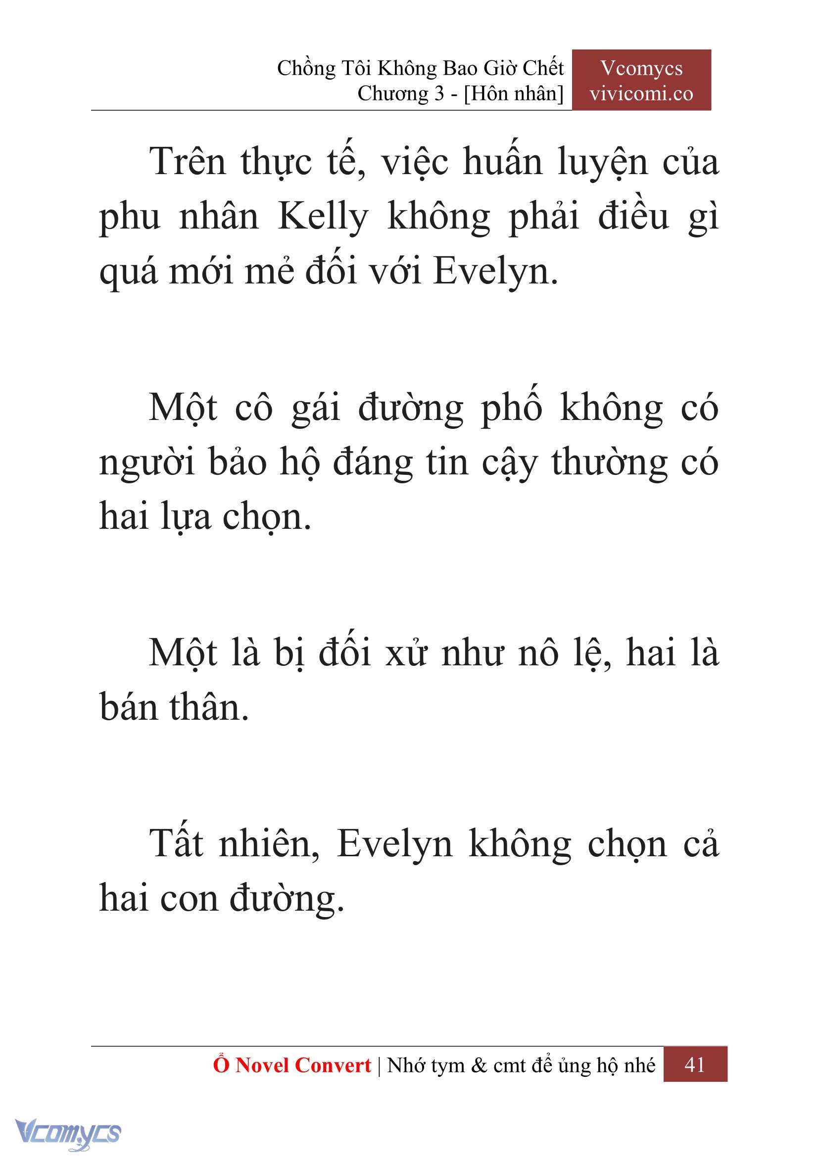 [Novel] Chồng Tôi Không Bao Giờ Chết Chap 3 - Next Chap 4