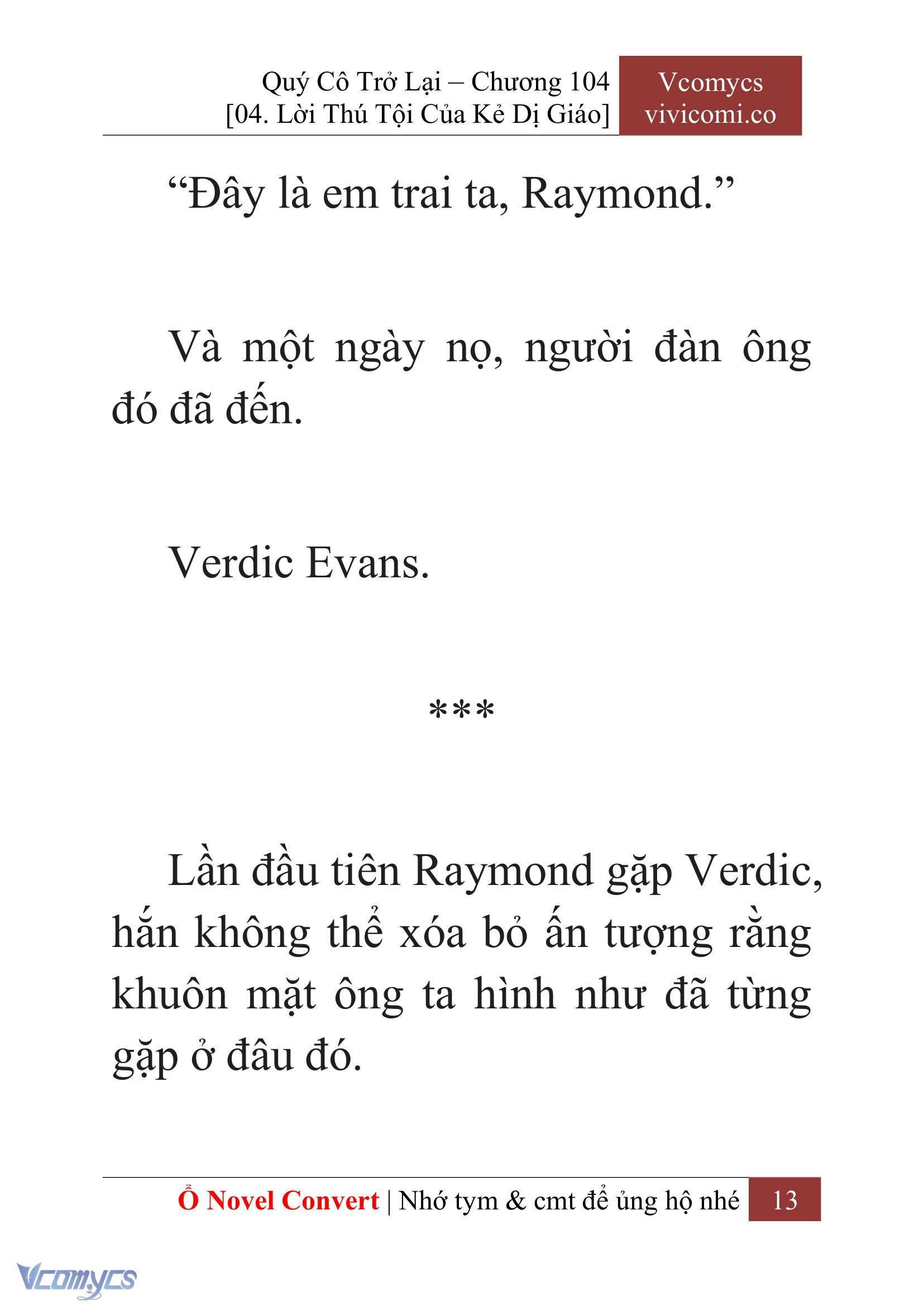 [Novel] Quý Cô Trở Lại Chap 104 - Trang 2