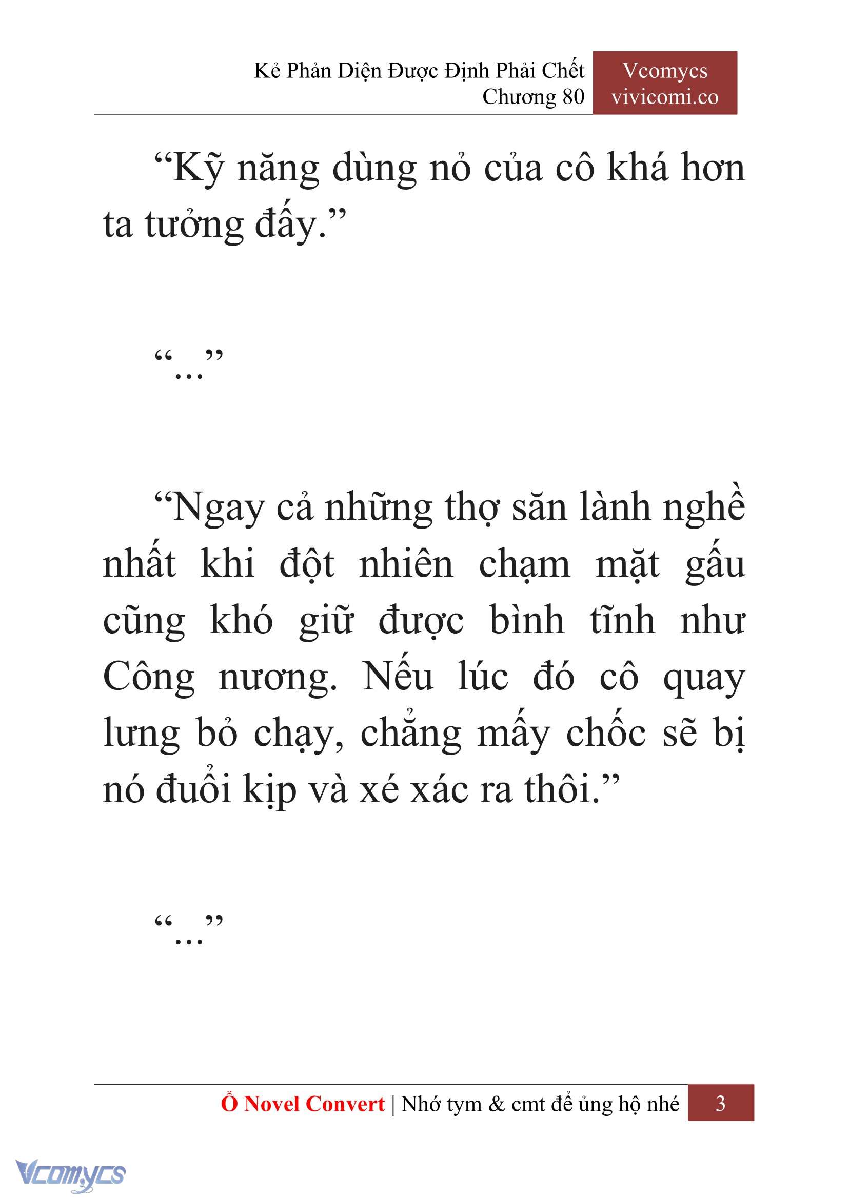 [Novel] Kẻ Phản Diện Được Định Phải Chết Chap 80 - Trang 2
