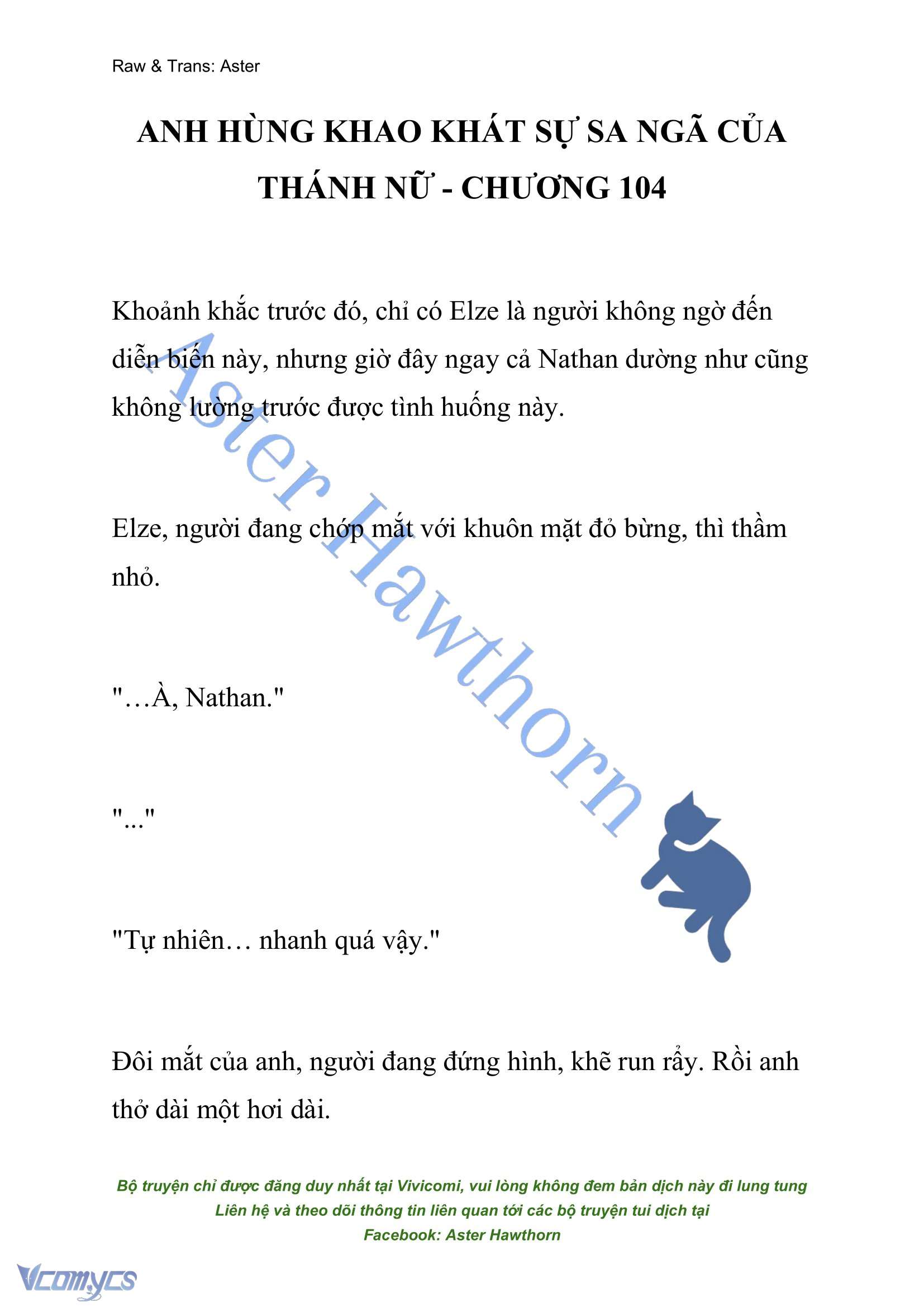 [NOVEL] Anh Hùng Khao Khát Sự Sa Ngã Của Thánh Nữ Chap 104 - Next Chap 105