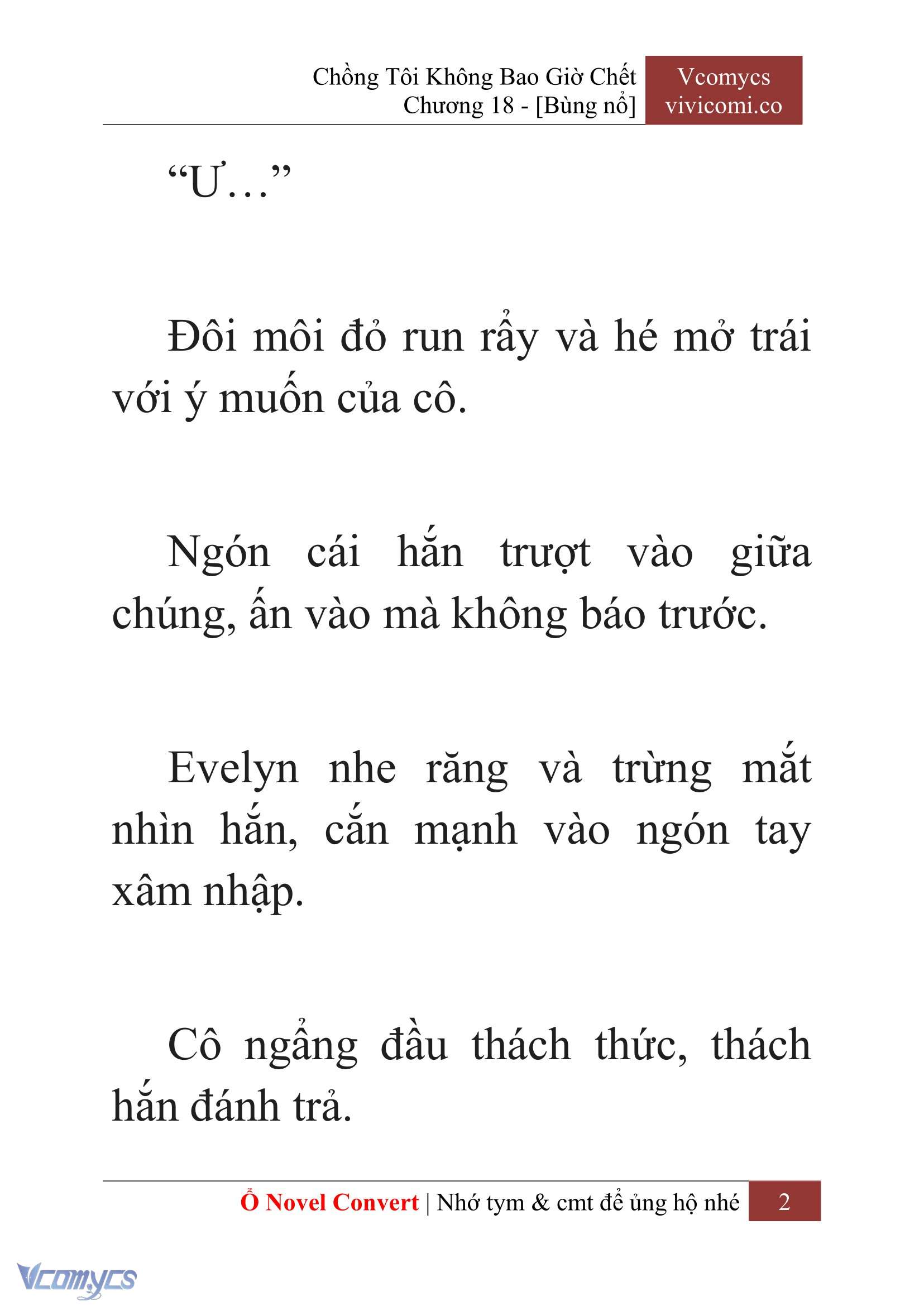 [Novel] Chồng Tôi Không Bao Giờ Chết Chap 18 - Trang 2