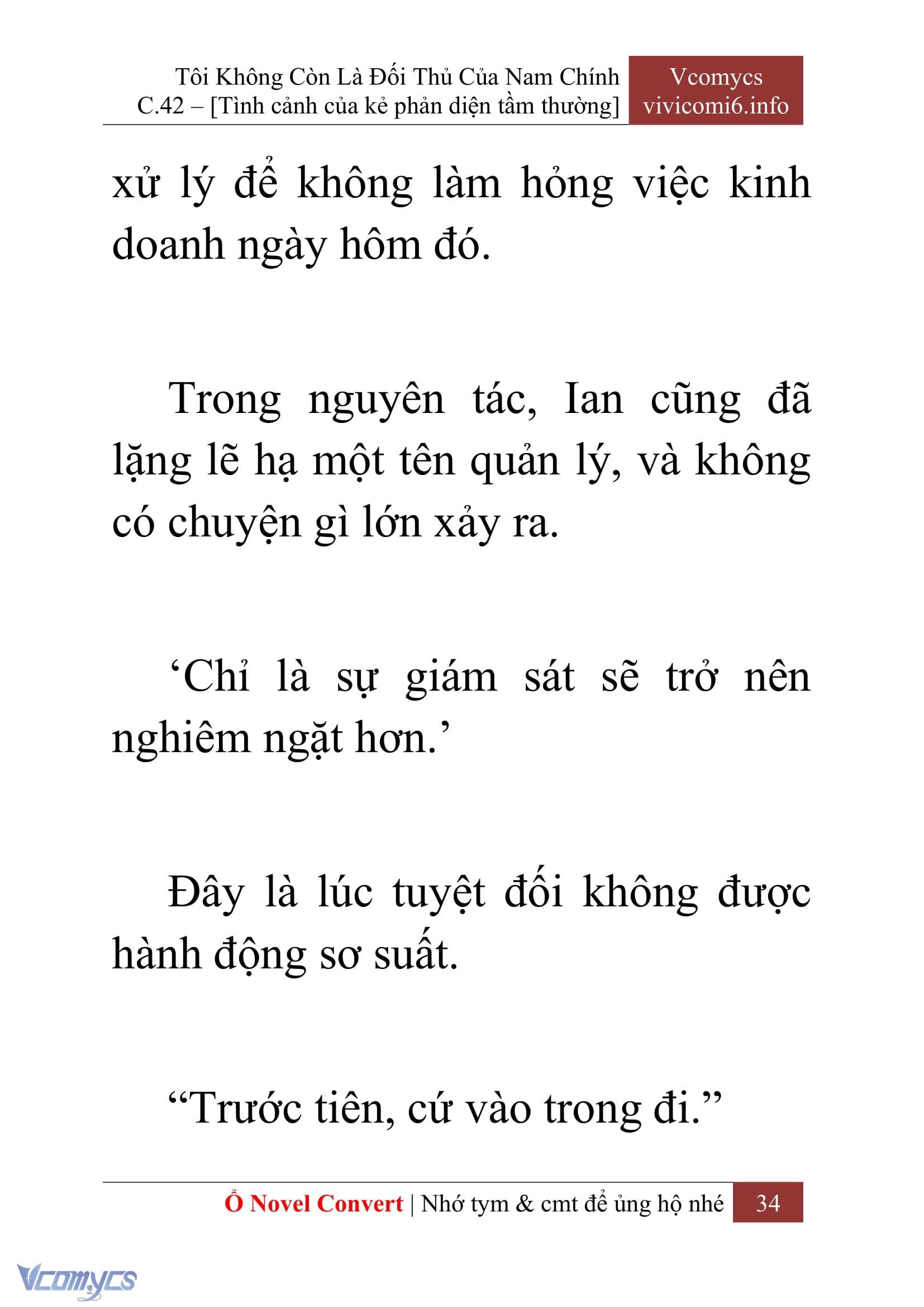 [Novel] Tôi Không Còn Là Đối Thủ Của Nam Chính Chap 42 - Trang 2