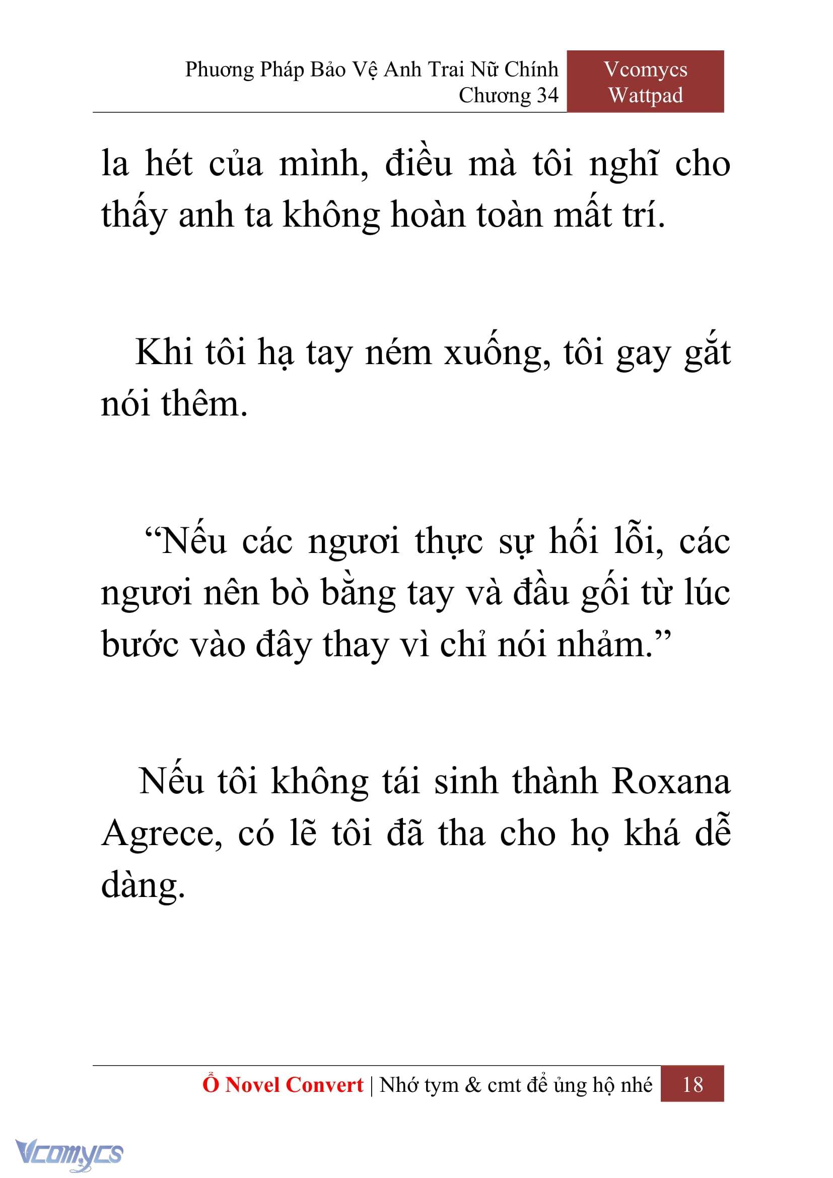 [Novel] Phương Pháp Bảo Vệ Anh Trai Nữ Chính Chap 34 - Next Chap 35