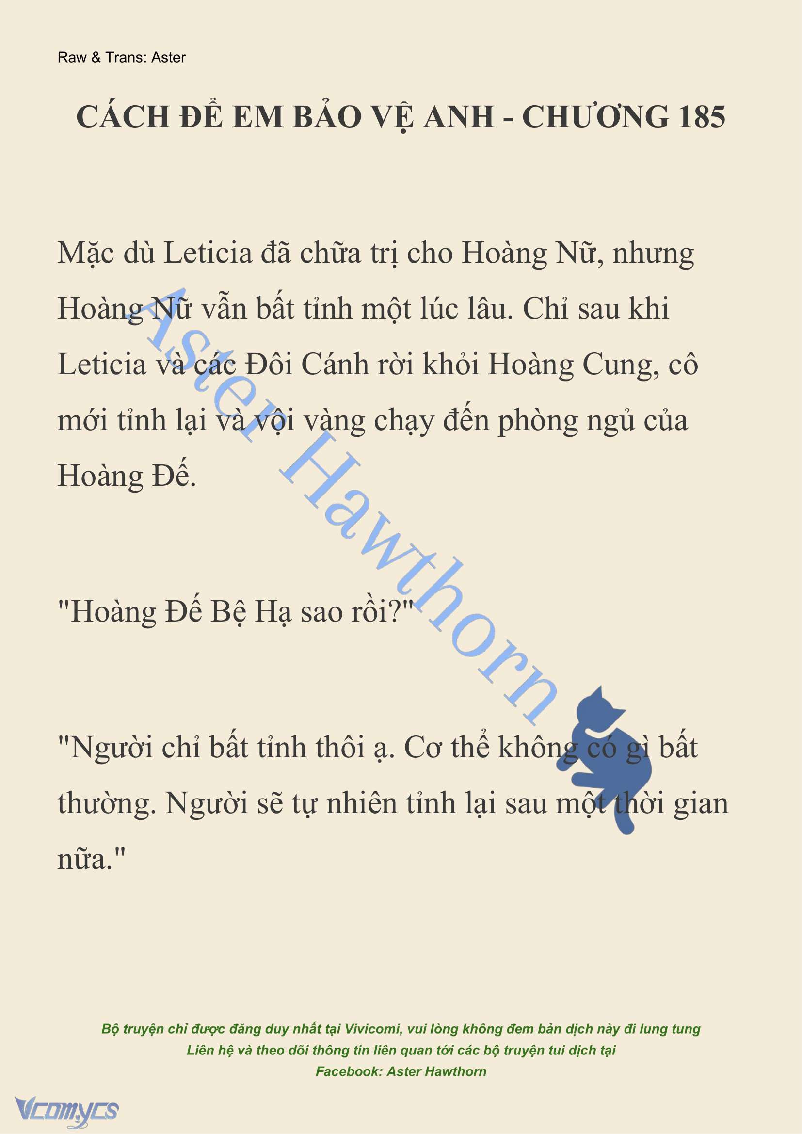 [NOVEL] Cách Để Em Bảo Vệ Anh Chap 185 - Next Chap 186