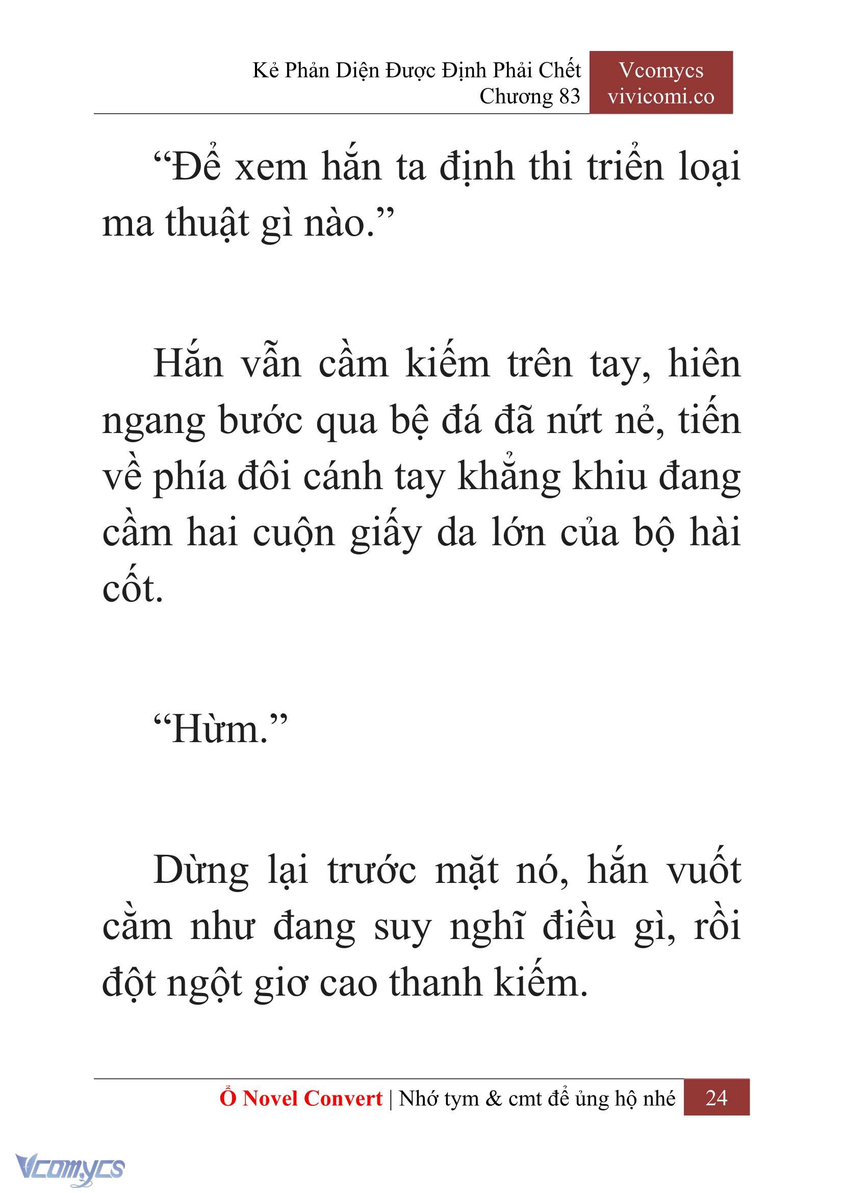 [Novel] Kẻ Phản Diện Được Định Phải Chết Chap 83 - Next Chap 84