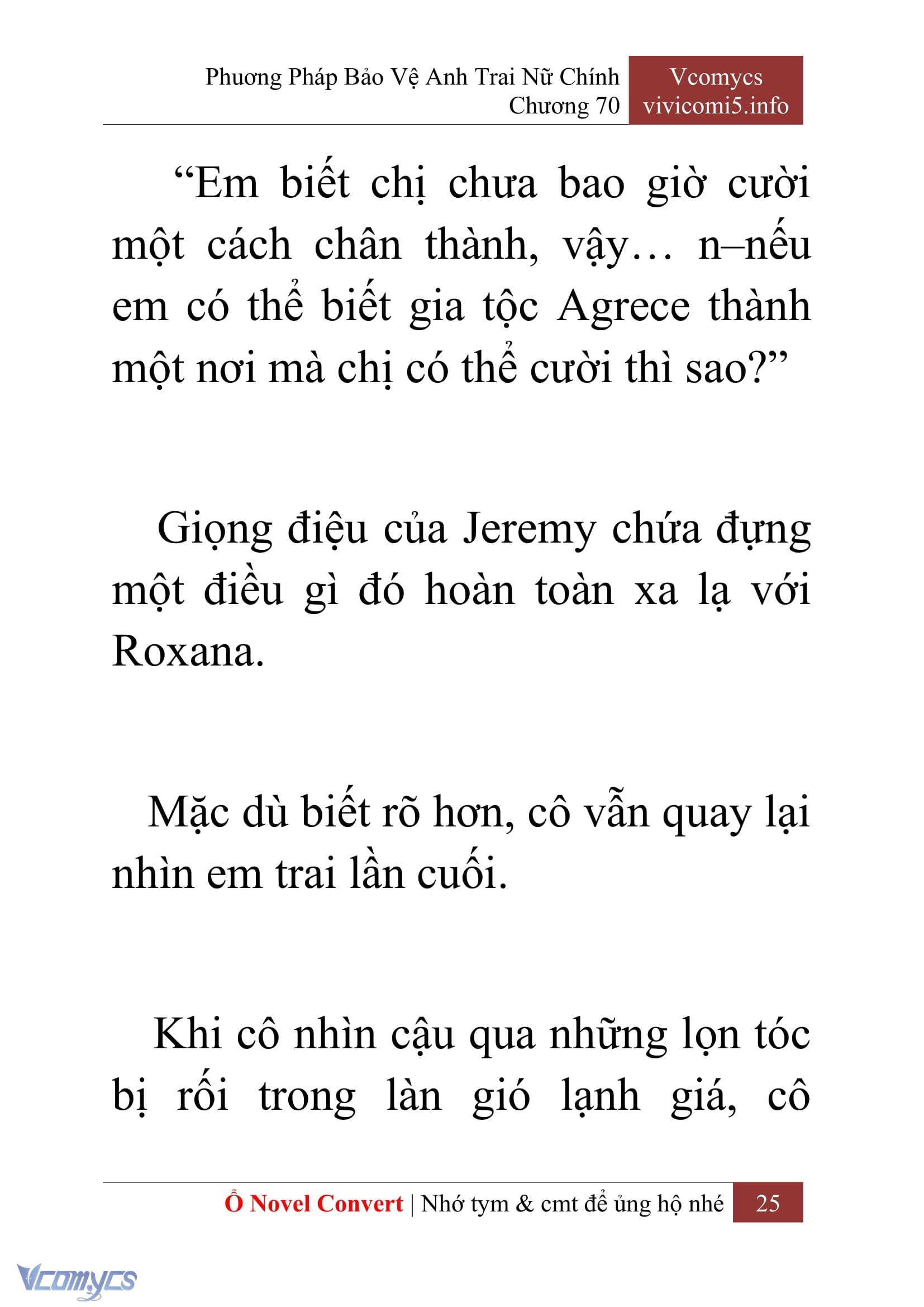 [Novel] Phương Pháp Bảo Vệ Anh Trai Nữ Chính Chap 70 - Next Chap 71