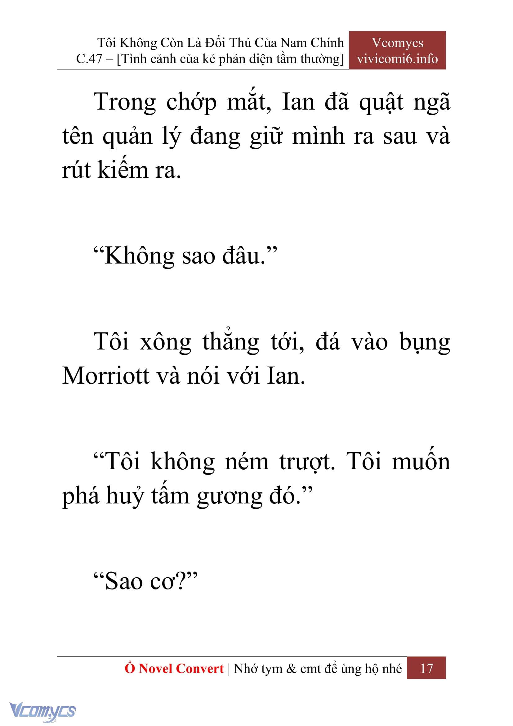 [Novel] Tôi Không Còn Là Đối Thủ Của Nam Chính Chap 47 - Trang 2