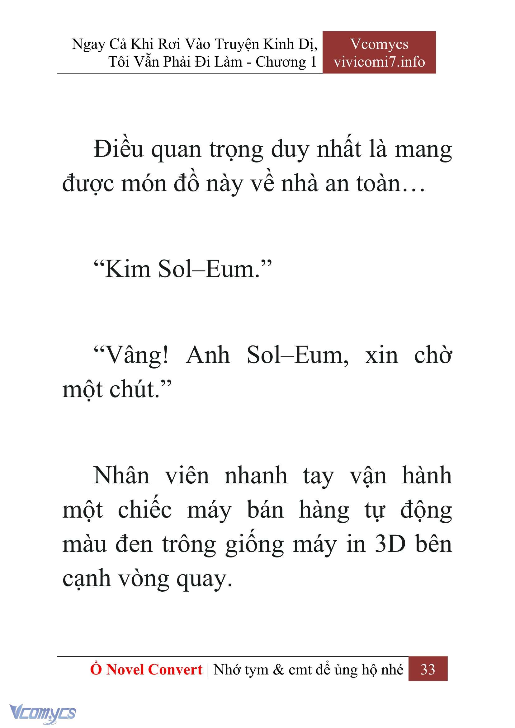 [Novel] Ngay Cả Khi Rơi Vào Truyện Kinh Dị, Tôi Vẫn Phải Đi Làm Chap 1 - Next Chap 2