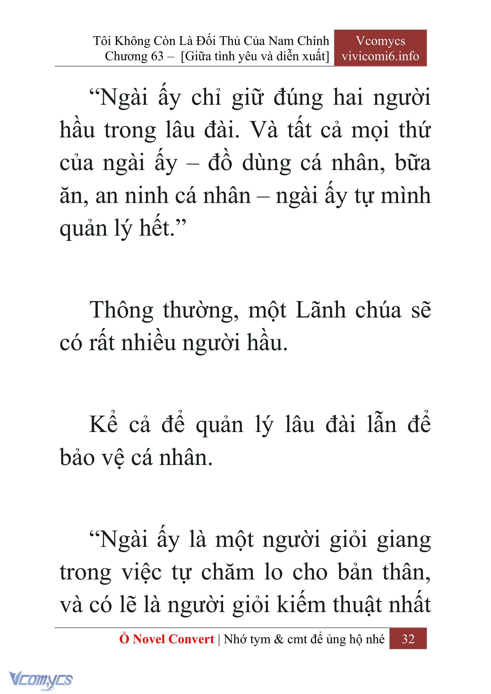 [Novel] Tôi Không Còn Là Đối Thủ Của Nam Chính Chap 63 - Trang 2