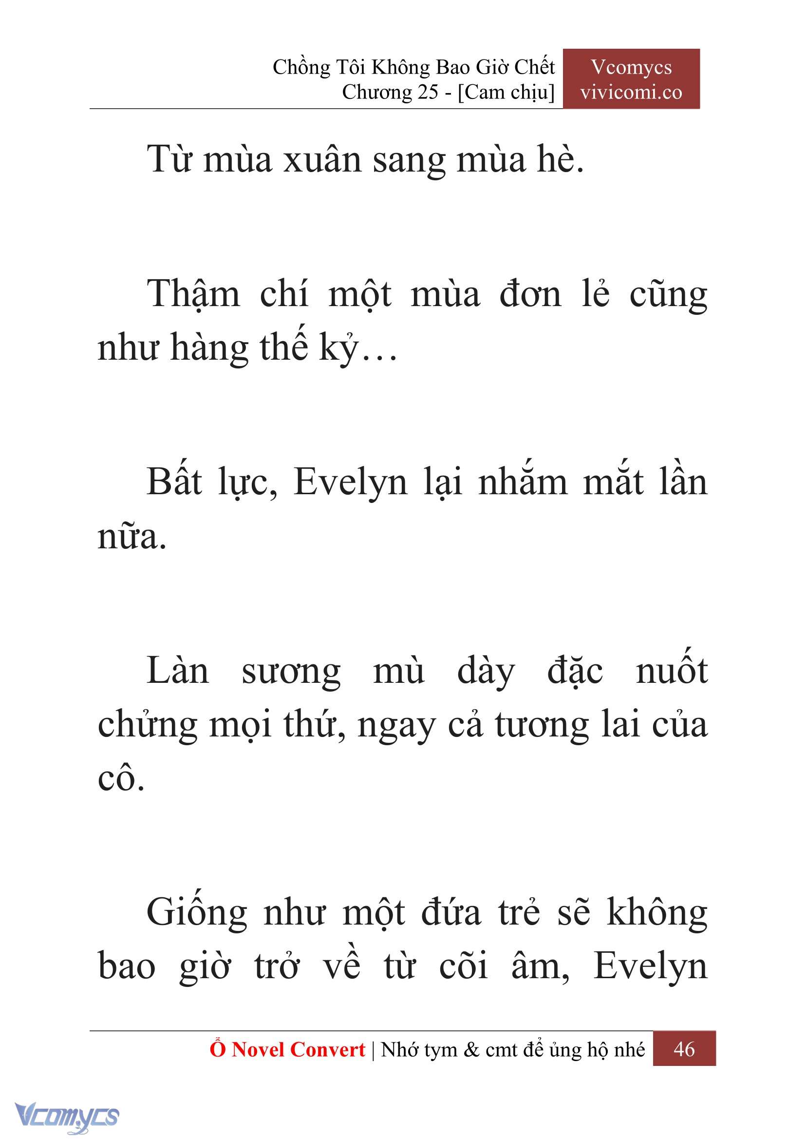 [Novel] Chồng Tôi Không Bao Giờ Chết Chap 25 - Trang 2