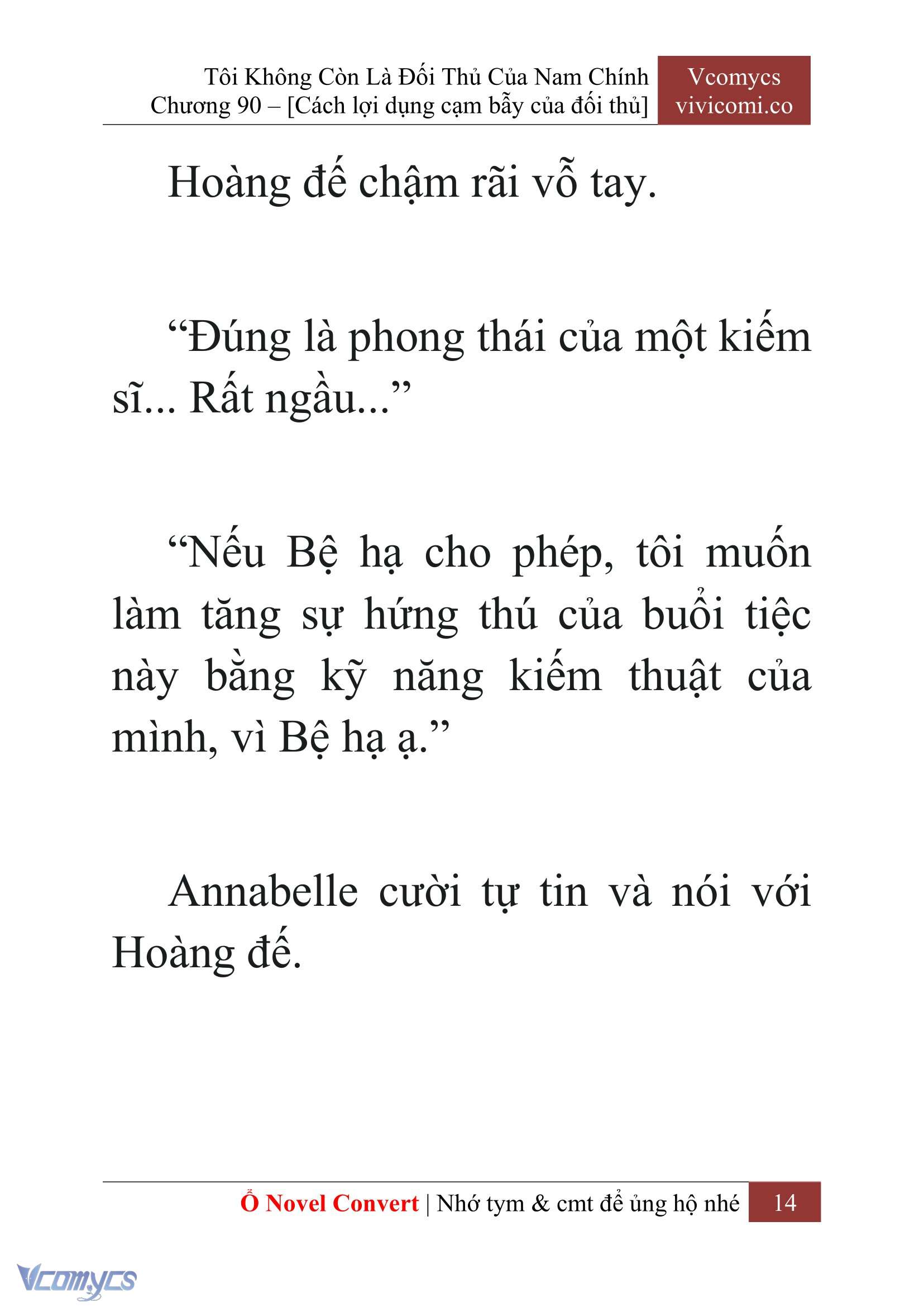 [Novel] Tôi Không Còn Là Đối Thủ Của Nam Chính Chap 90 - Trang 2