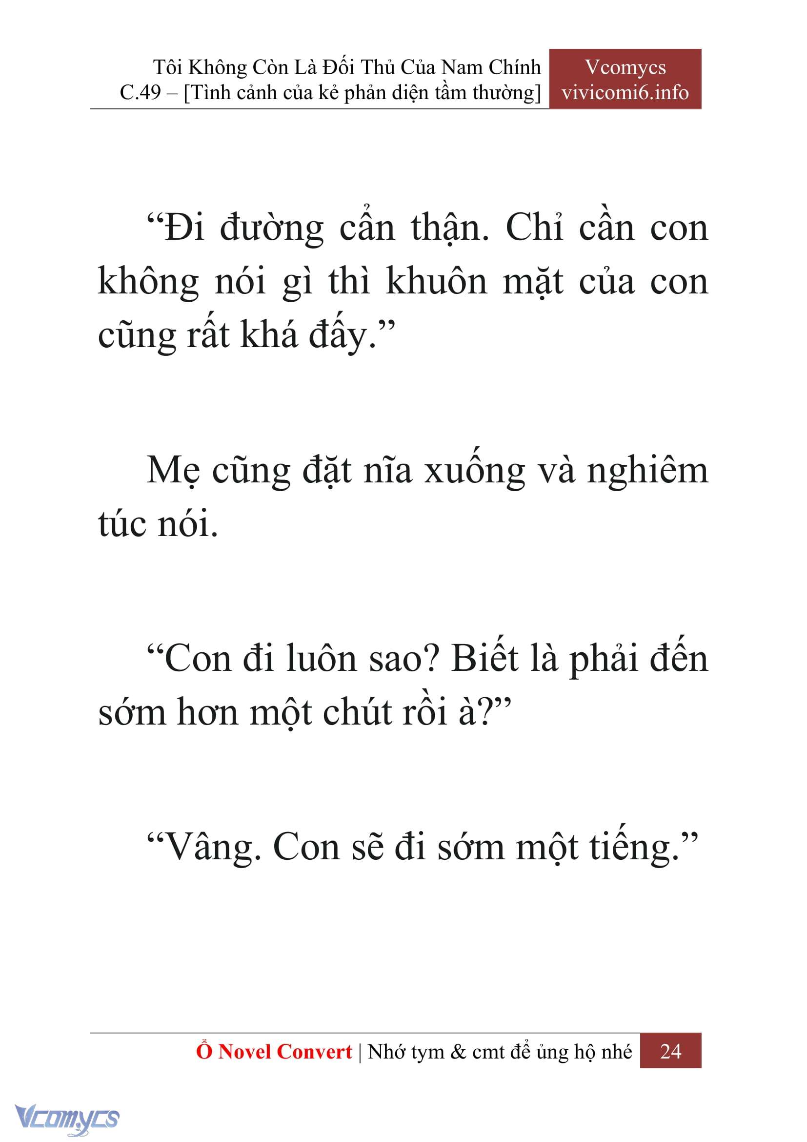 [Novel] Tôi Không Còn Là Đối Thủ Của Nam Chính Chap 49 - Trang 2
