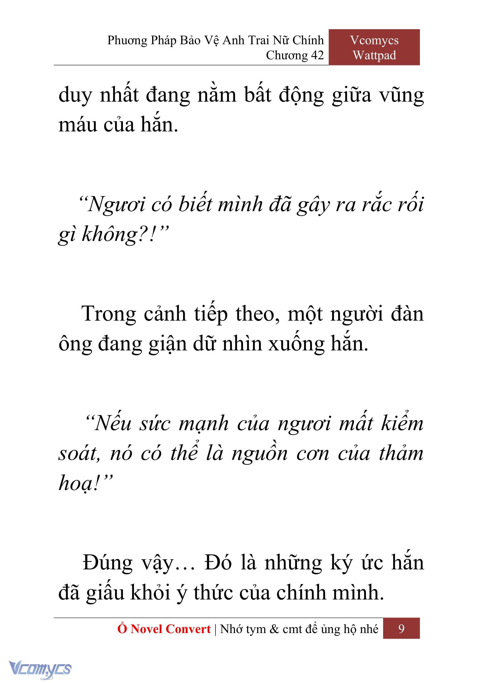 [Novel] Phương Pháp Bảo Vệ Anh Trai Nữ Chính Chap 42 - Next Chap 43
