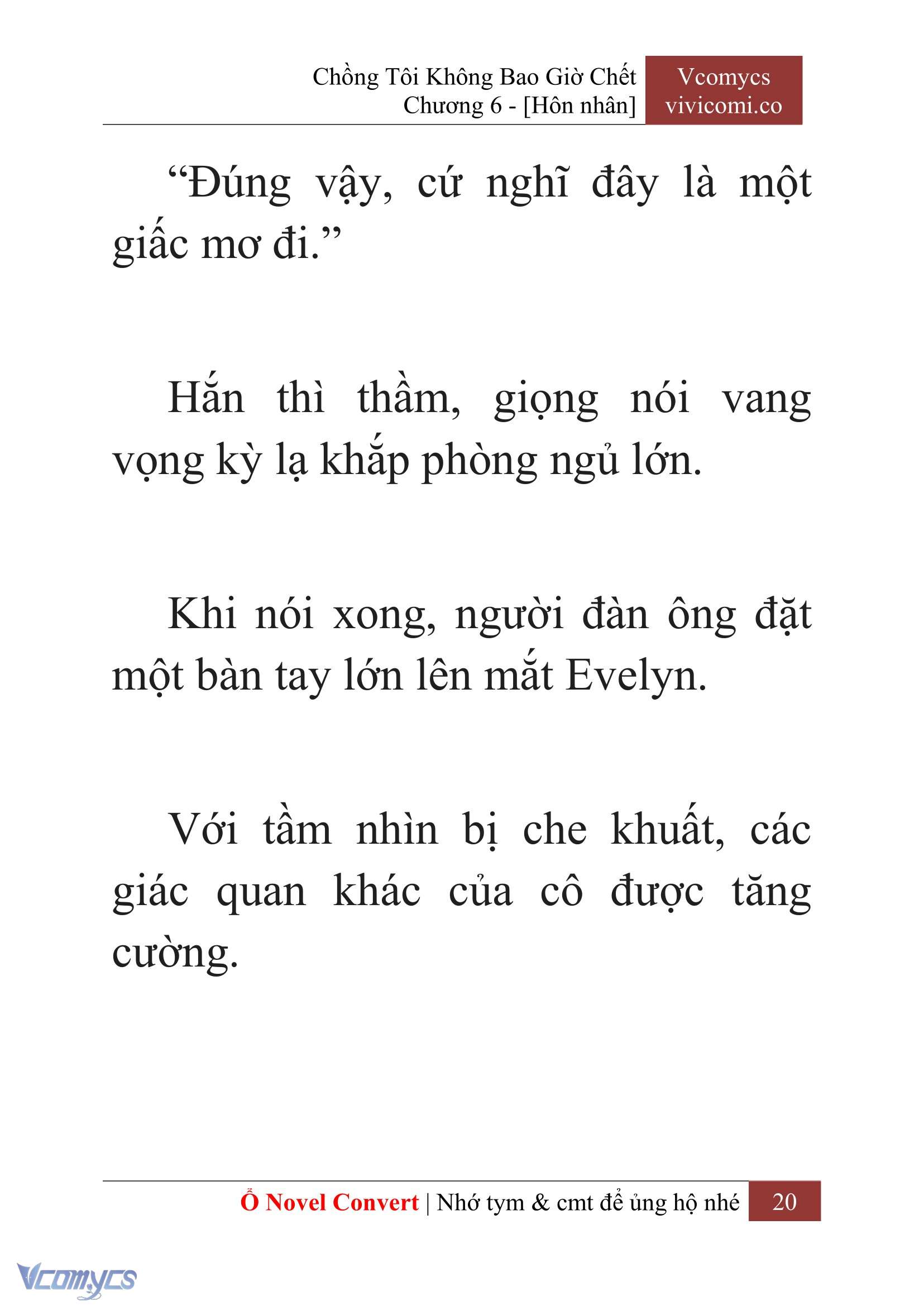[Novel] Chồng Tôi Không Bao Giờ Chết Chap 6 - Next Chap 7