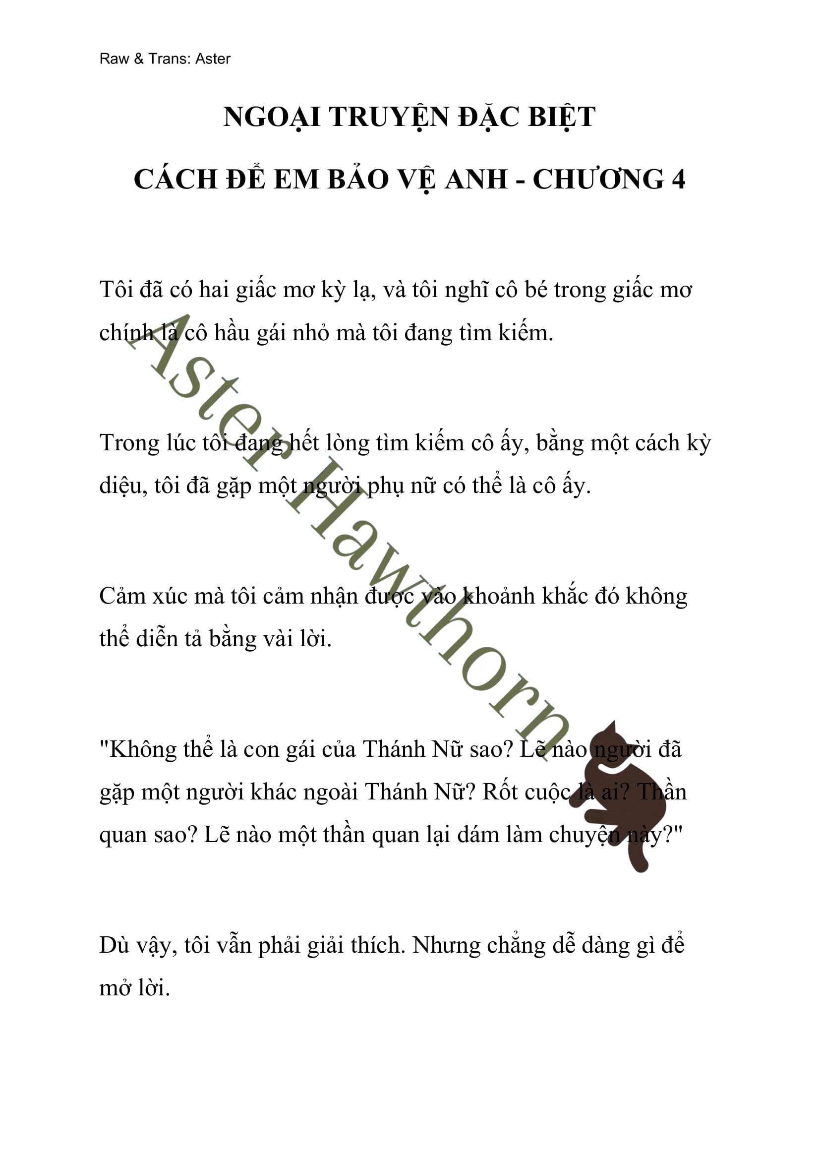 [NOVEL] Ngoại Truyện Cách Để Em Bảo Vệ Anh Chap 58 - Next Chap 59