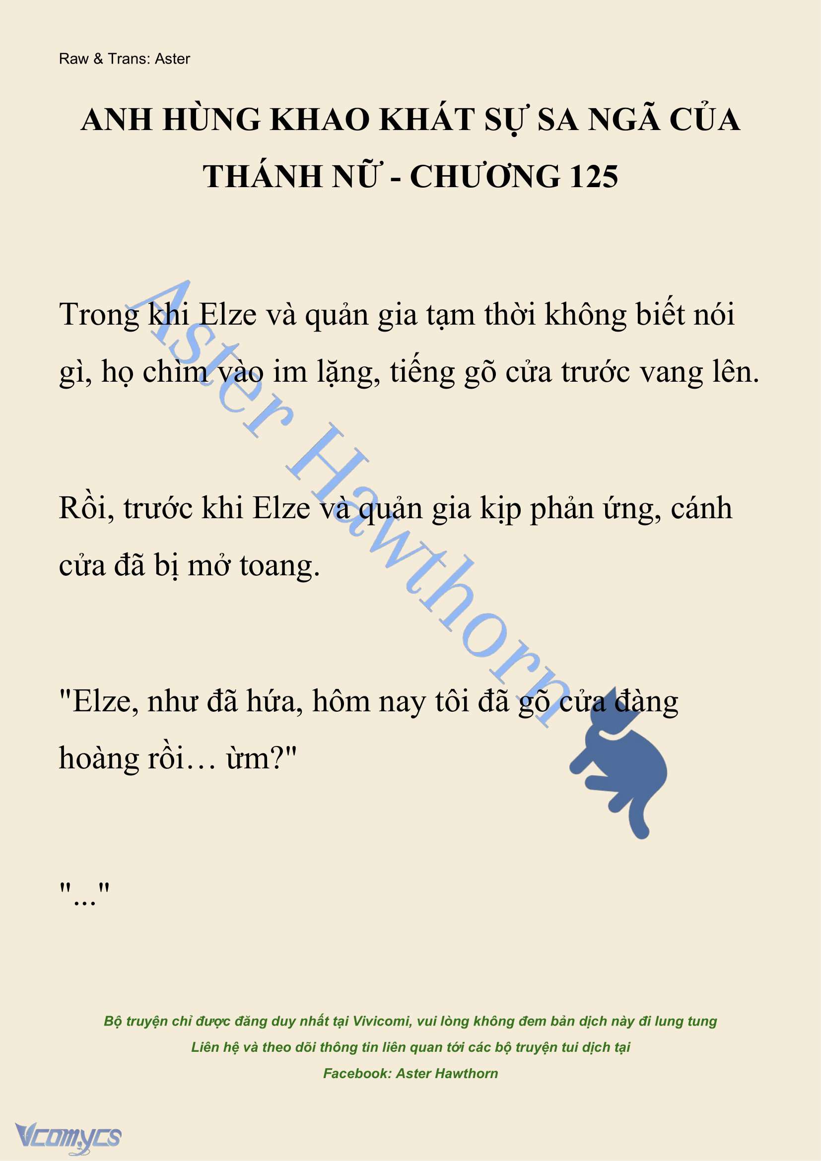 [NOVEL] Anh Hùng Khao Khát Sự Sa Ngã Của Thánh Nữ Chap 125 - Next Chap 126