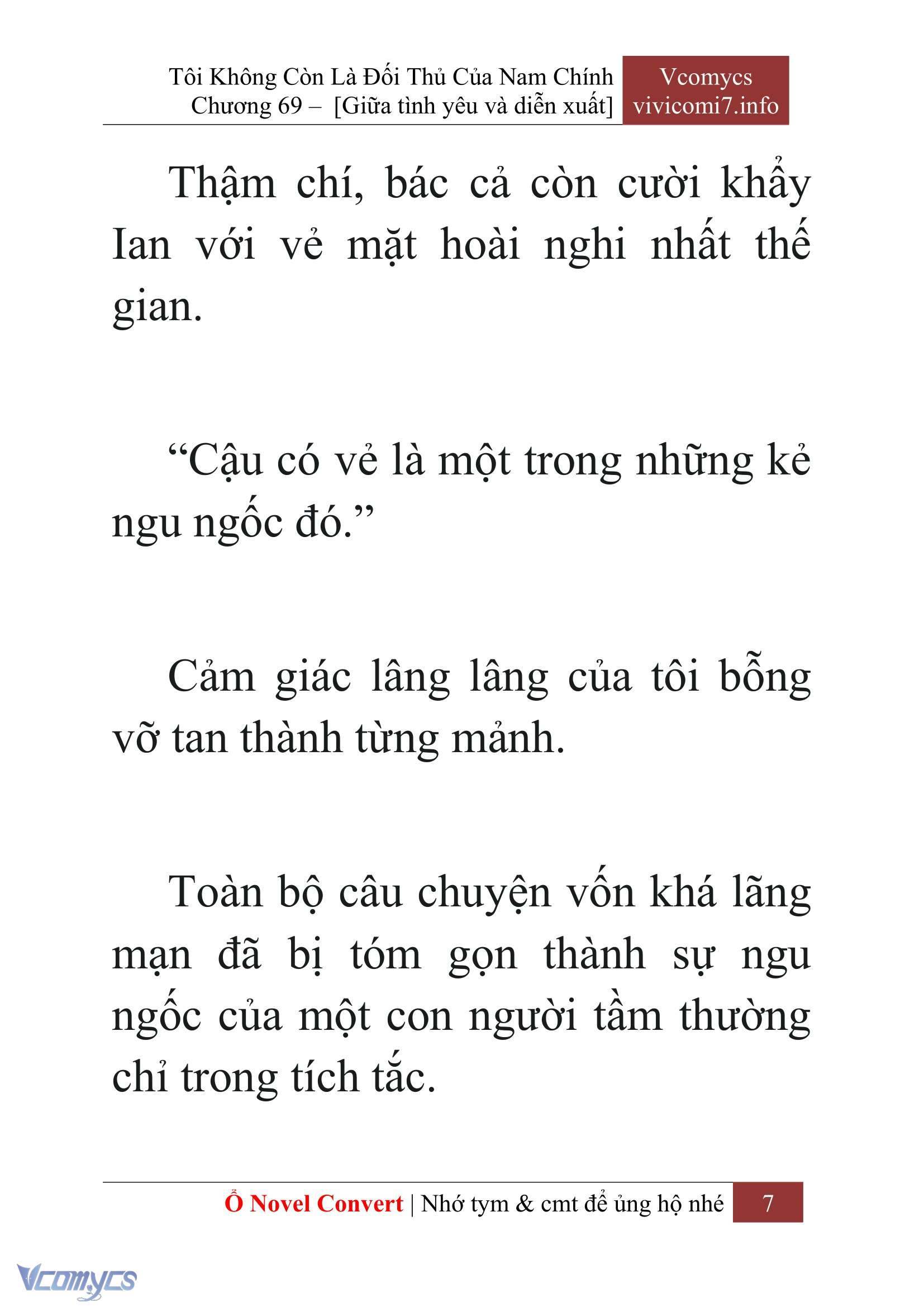 [Novel] Tôi Không Còn Là Đối Thủ Của Nam Chính Chap 69 - Trang 2