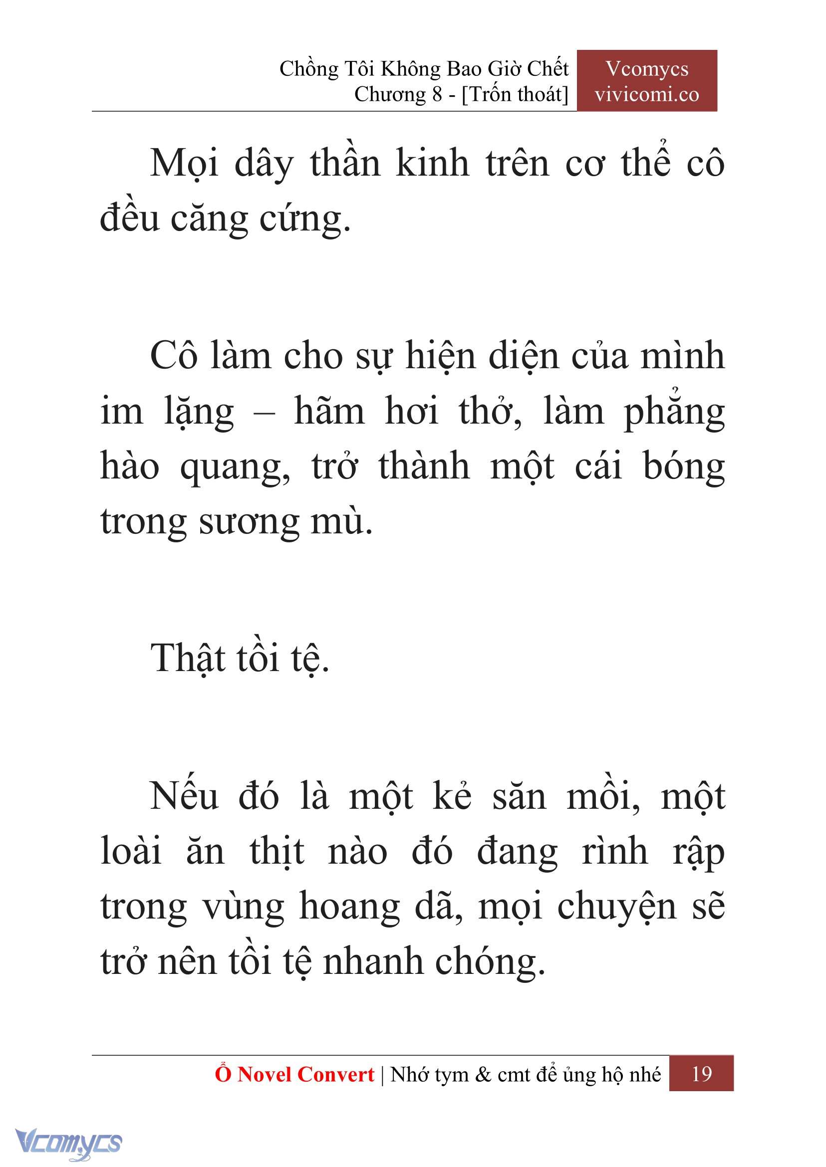[Novel] Chồng Tôi Không Bao Giờ Chết Chap 8 - Next Chap 9