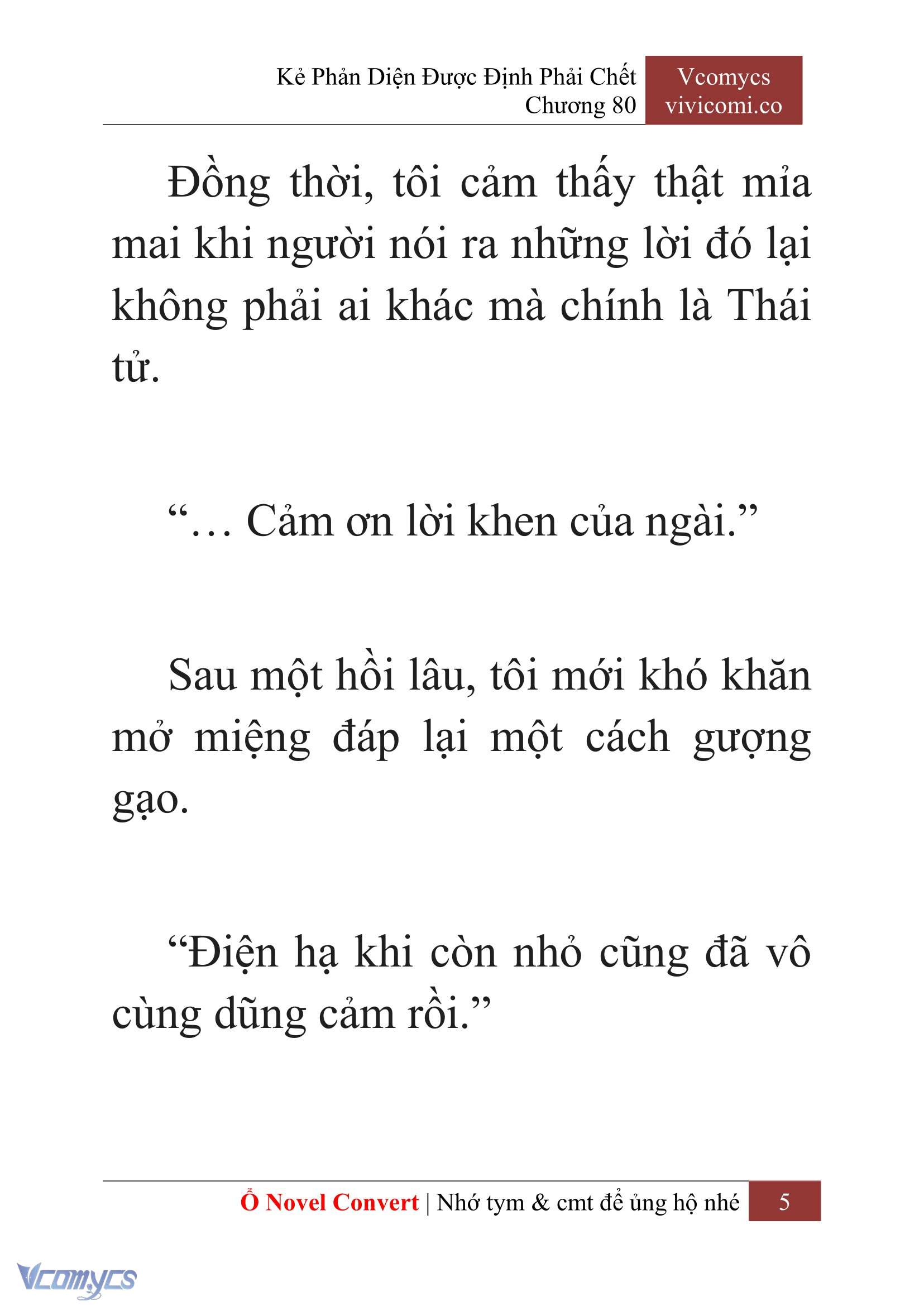 [Novel] Kẻ Phản Diện Được Định Phải Chết Chap 80 - Trang 2