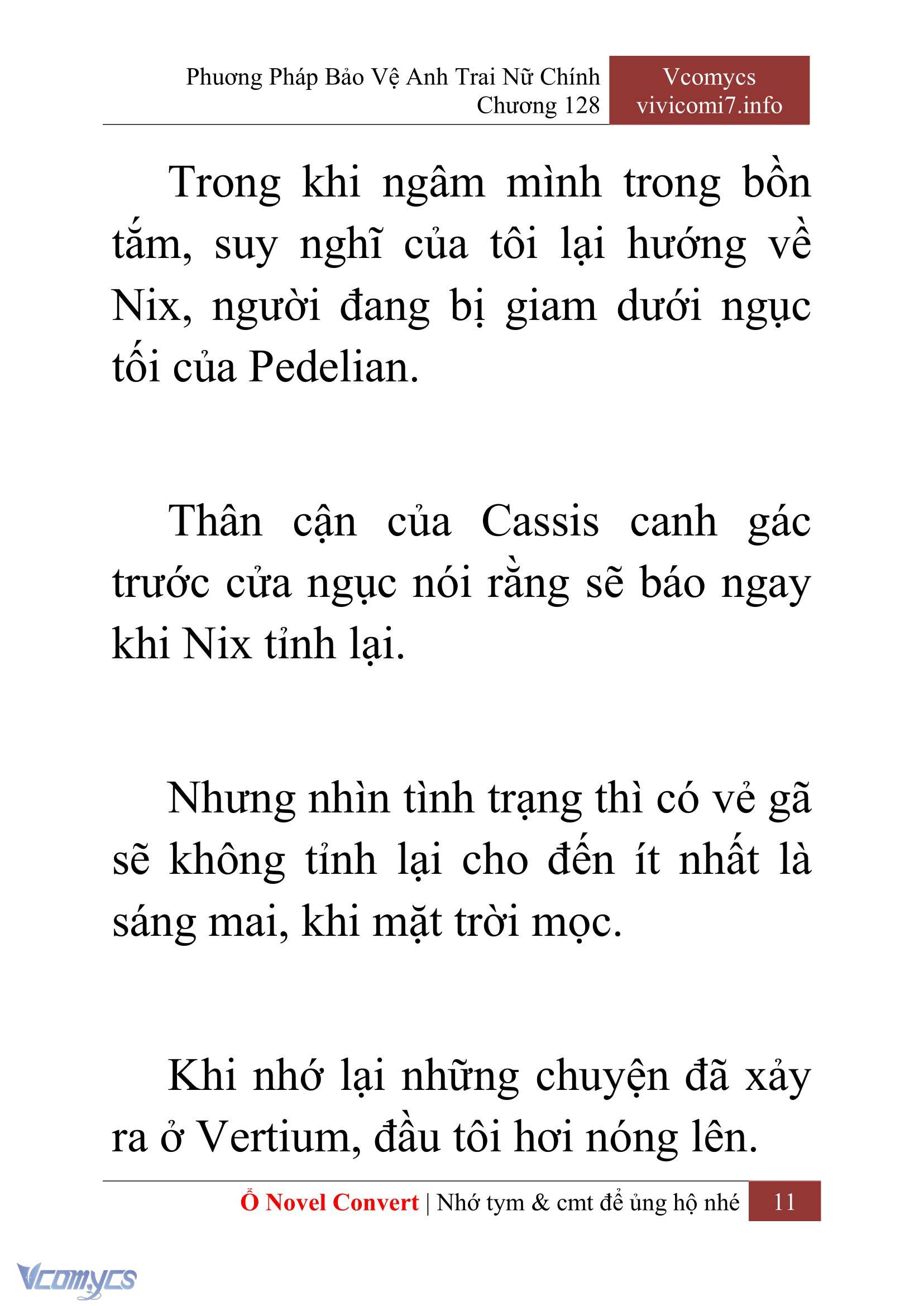 [Novel] Phương Pháp Bảo Vệ Anh Trai Nữ Chính Chap 128 - Next Chap 129