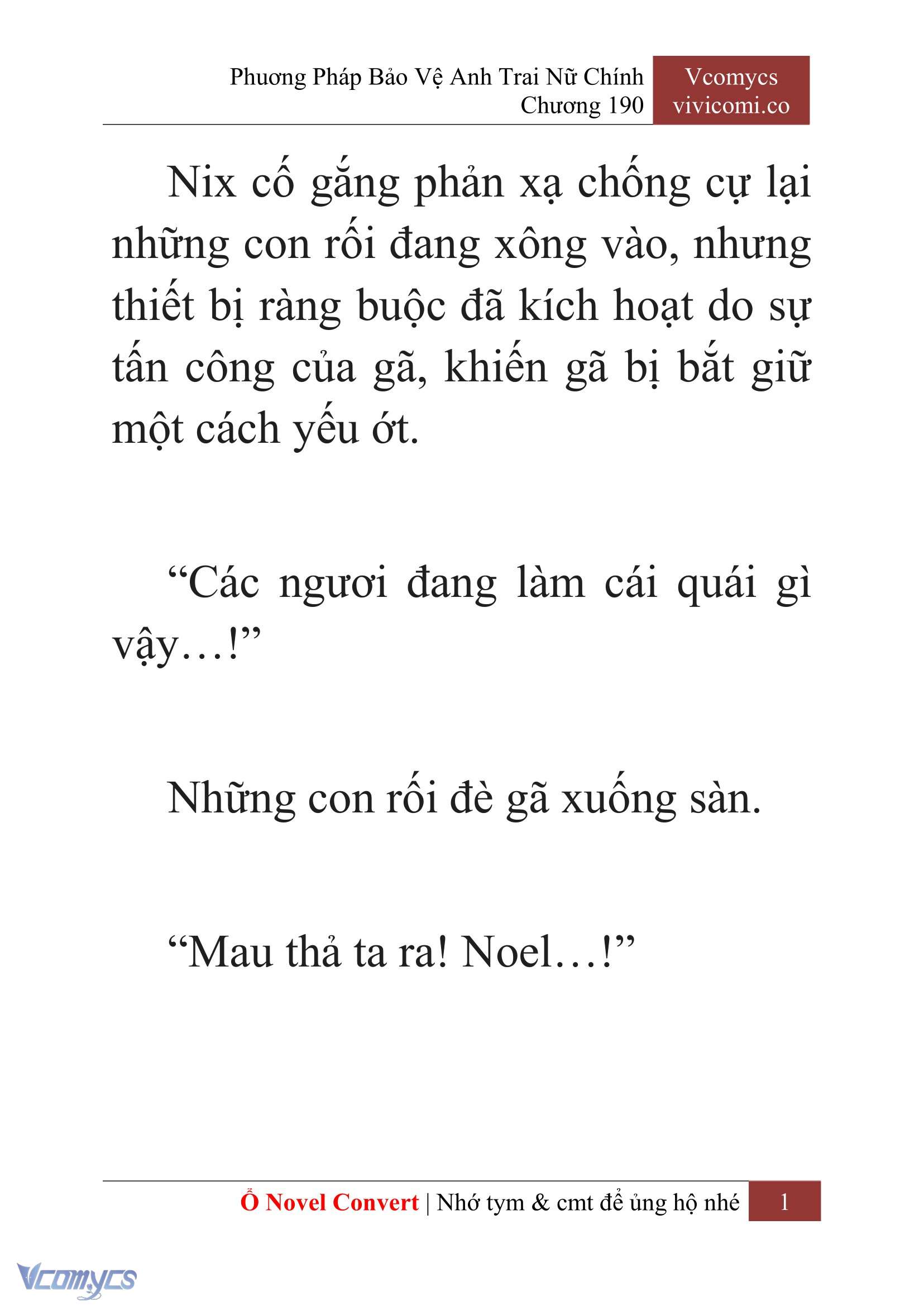 [Novel] Phương Pháp Bảo Vệ Anh Trai Nữ Chính Chap 190 - Trang 2