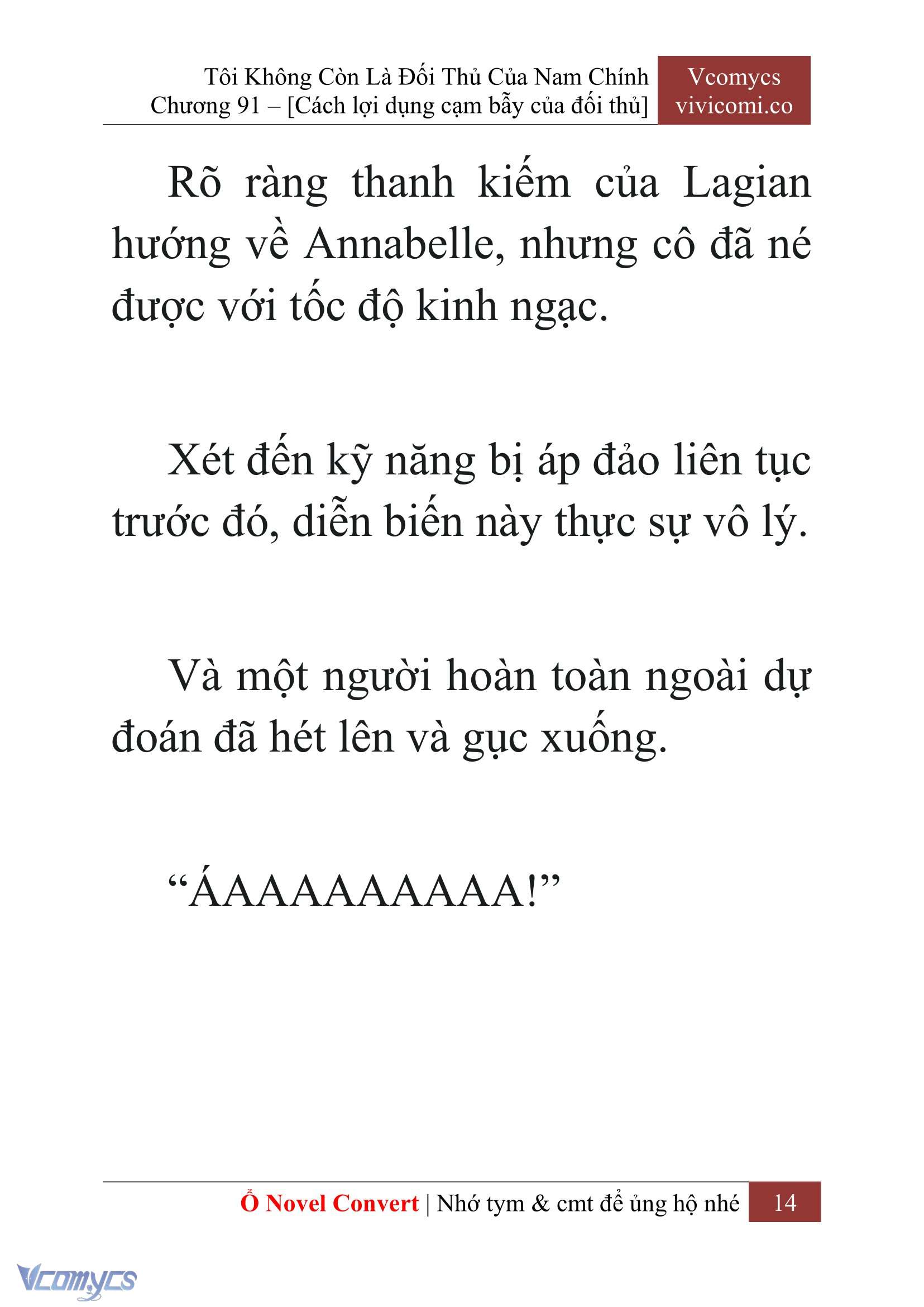 [Novel] Tôi Không Còn Là Đối Thủ Của Nam Chính Chap 91 - Trang 2