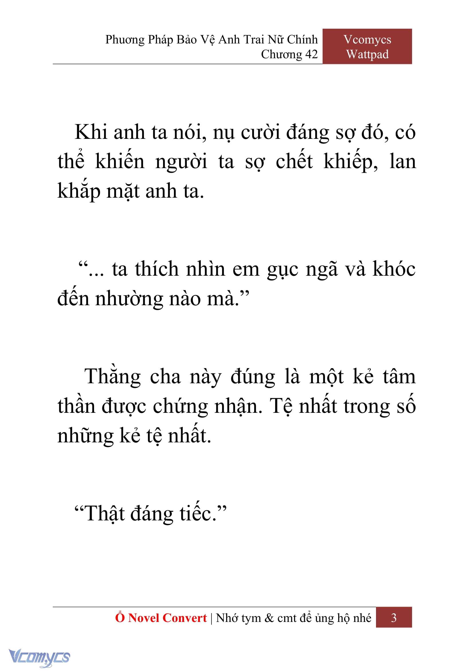 [Novel] Phương Pháp Bảo Vệ Anh Trai Nữ Chính Chap 42 - Next Chap 43
