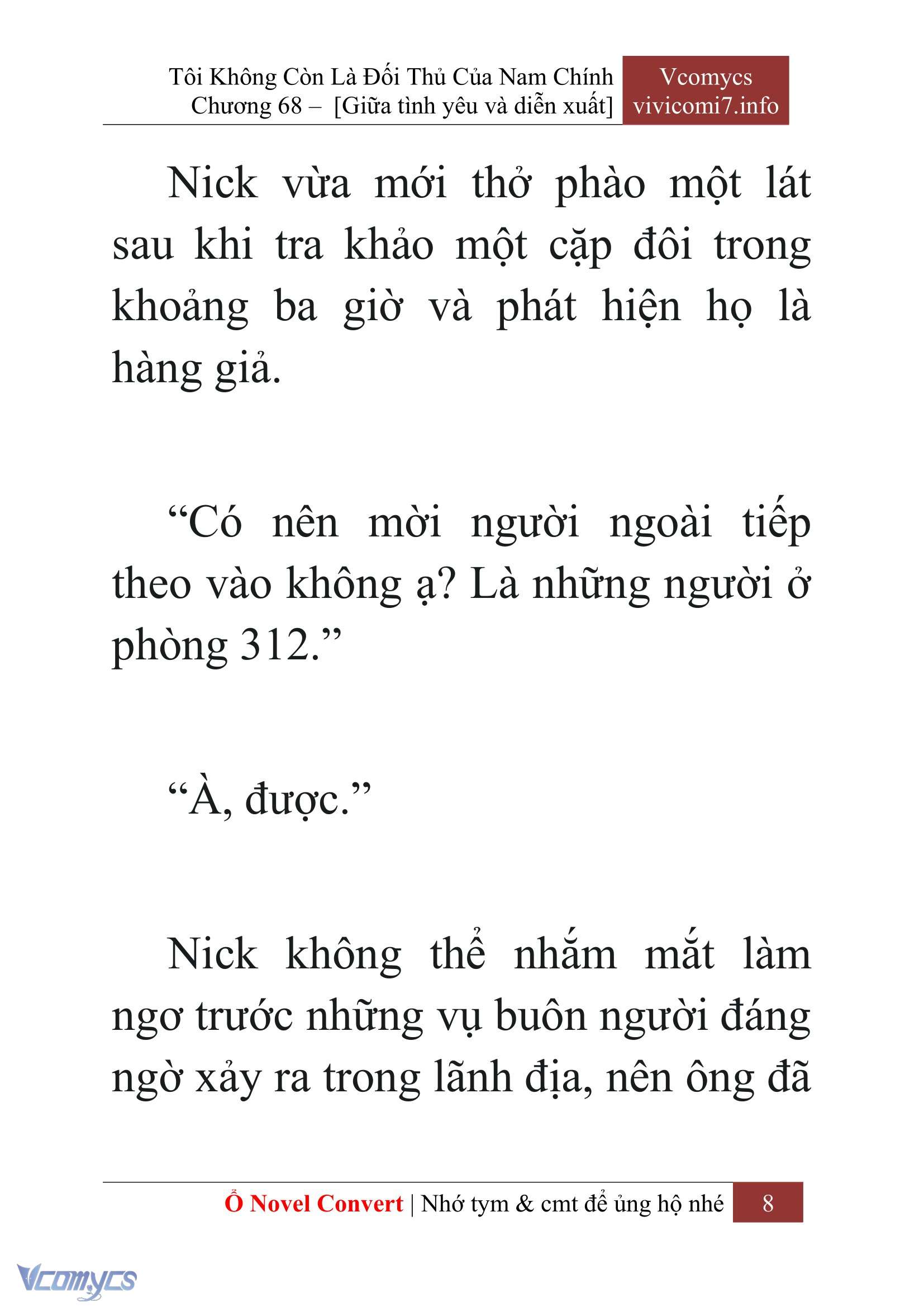 [Novel] Tôi Không Còn Là Đối Thủ Của Nam Chính Chap 68 - Trang 2