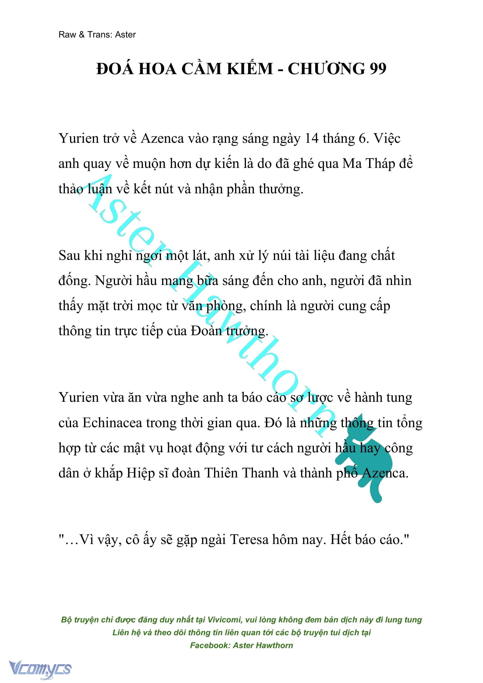 [NOVEL] Đóa Hoa Cầm Kiếm Chap 99 - Next Chap 100