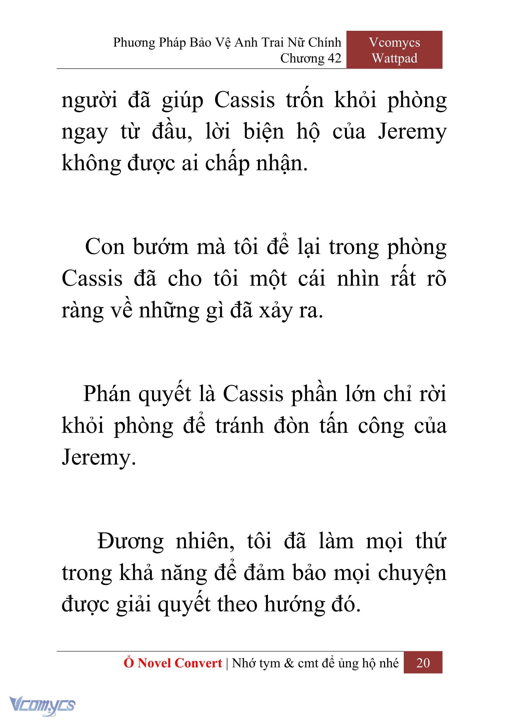 [Novel] Phương Pháp Bảo Vệ Anh Trai Nữ Chính Chap 42 - Next Chap 43