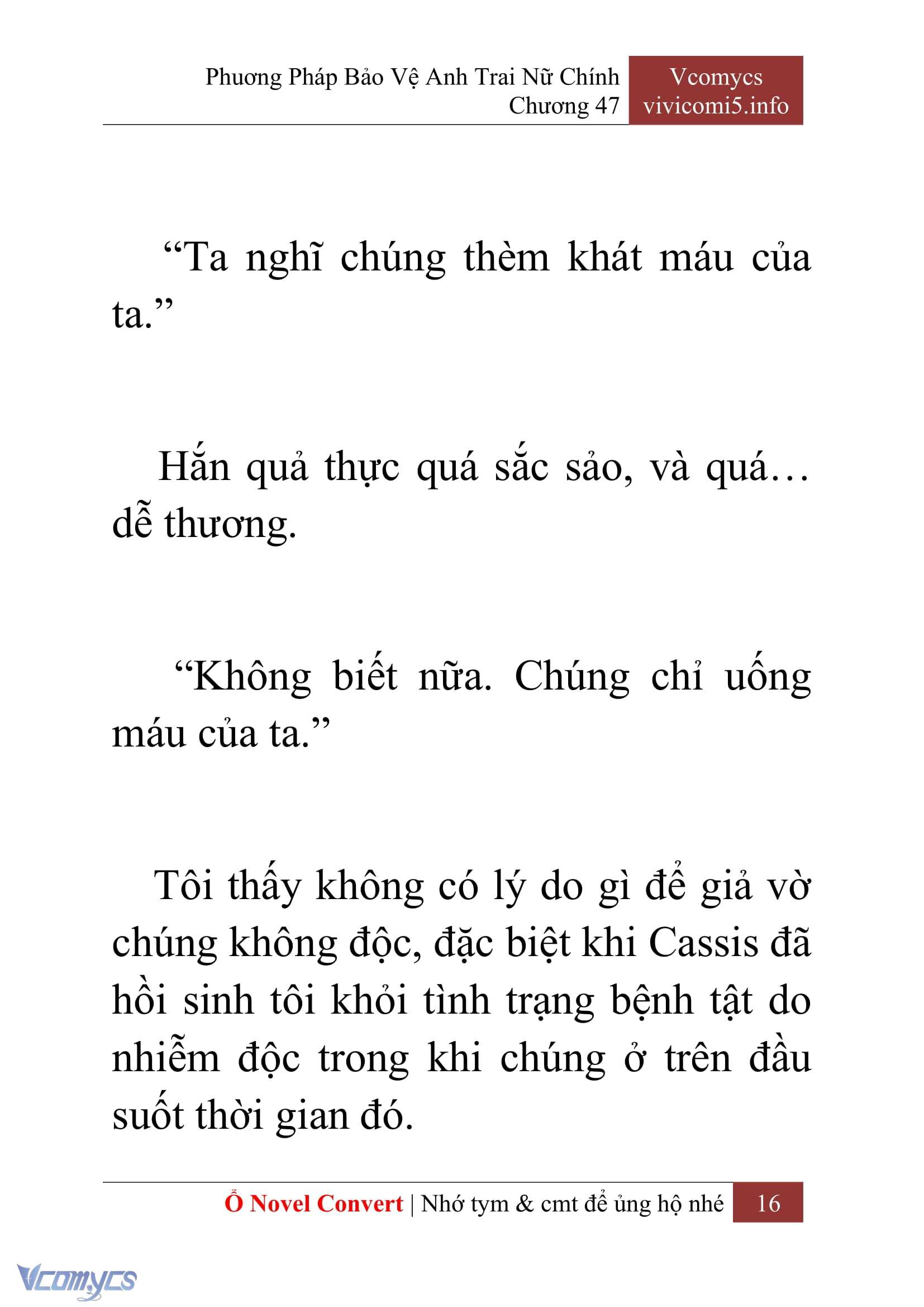[Novel] Phương Pháp Bảo Vệ Anh Trai Nữ Chính Chap 47 - Next Chap 48