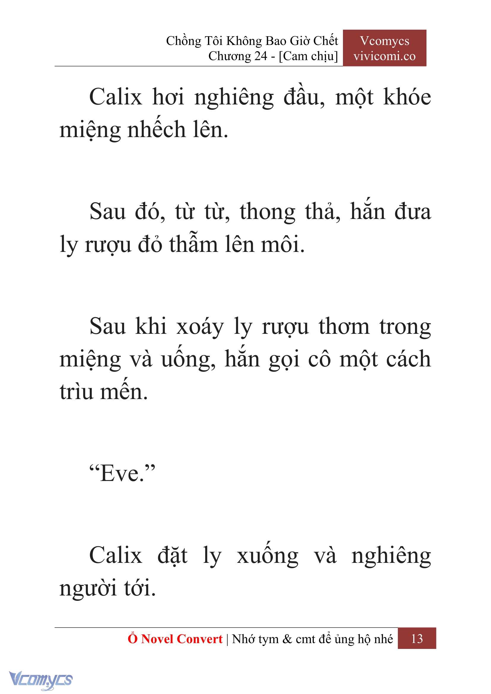 [Novel] Chồng Tôi Không Bao Giờ Chết Chap 24 - Trang 2