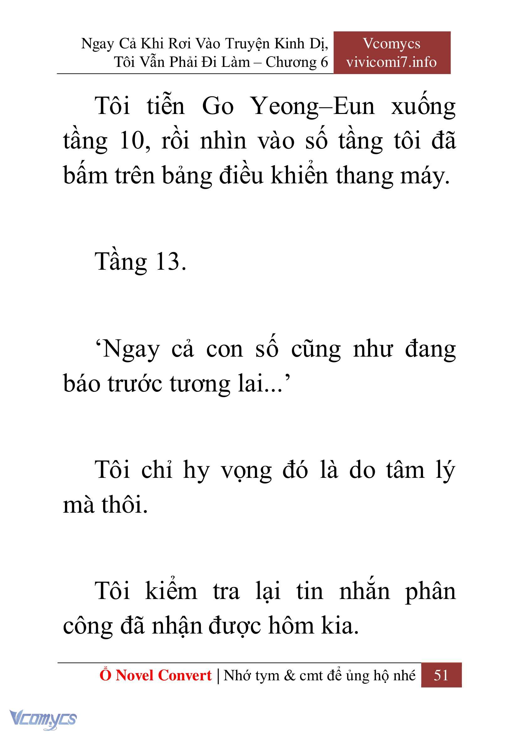 [Novel] Ngay Cả Khi Rơi Vào Truyện Kinh Dị, Tôi Vẫn Phải Đi Làm Chap 6 - Next Chap 7