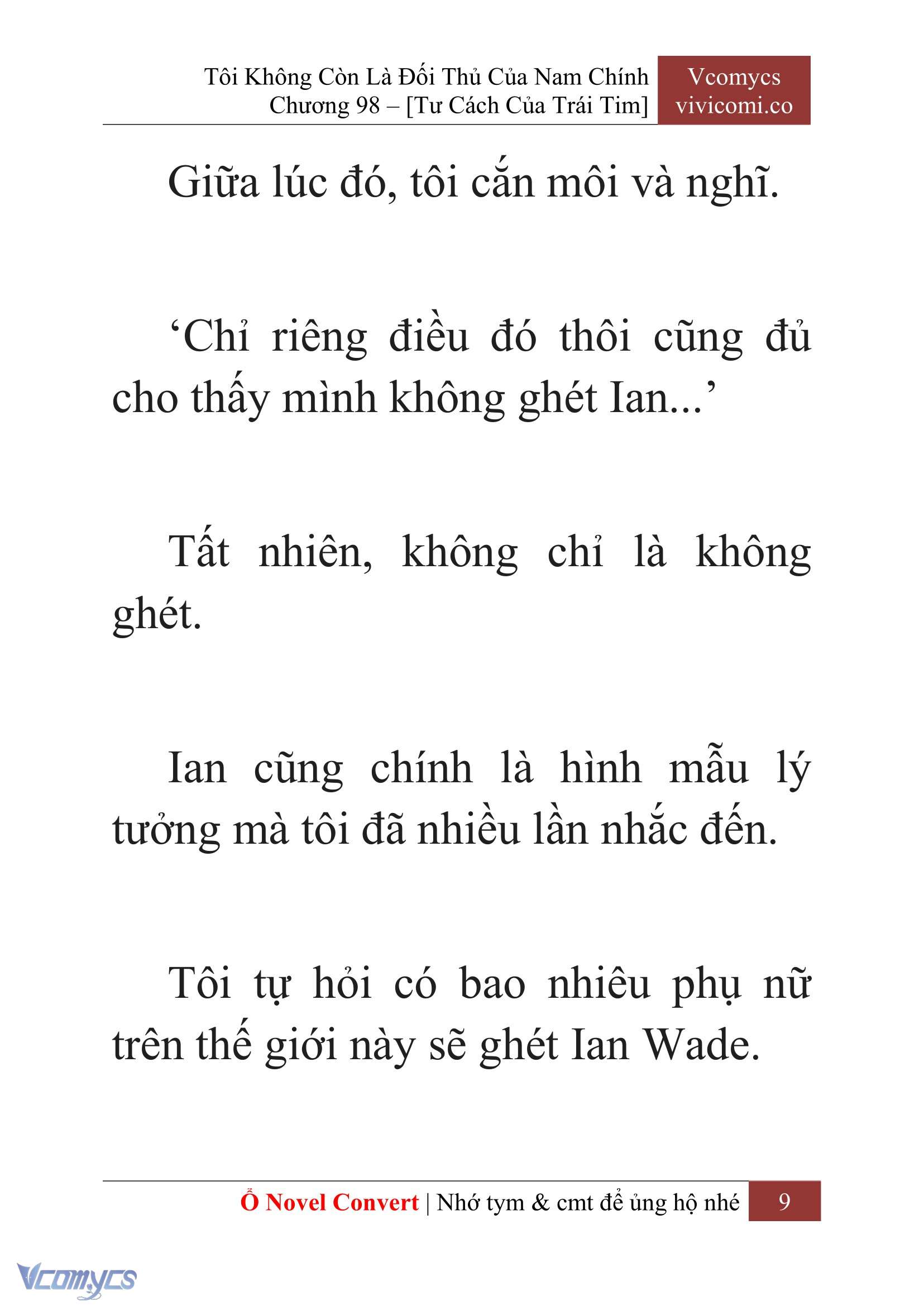 [Novel] Tôi Không Còn Là Đối Thủ Của Nam Chính Chap 98 - Next Chap 99