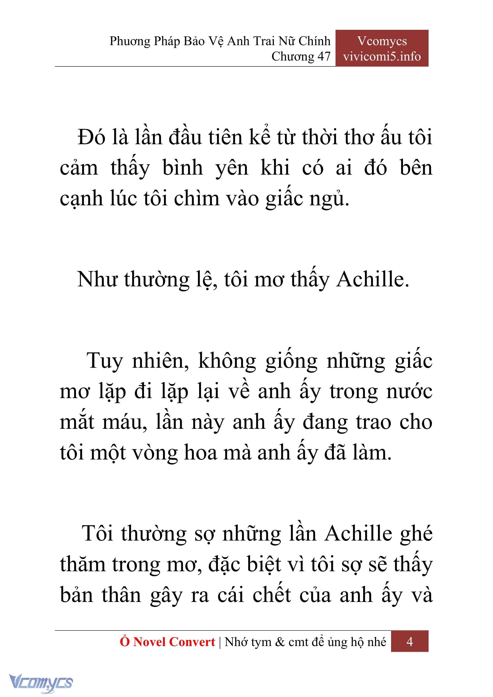 [Novel] Phương Pháp Bảo Vệ Anh Trai Nữ Chính Chap 47 - Next Chap 48