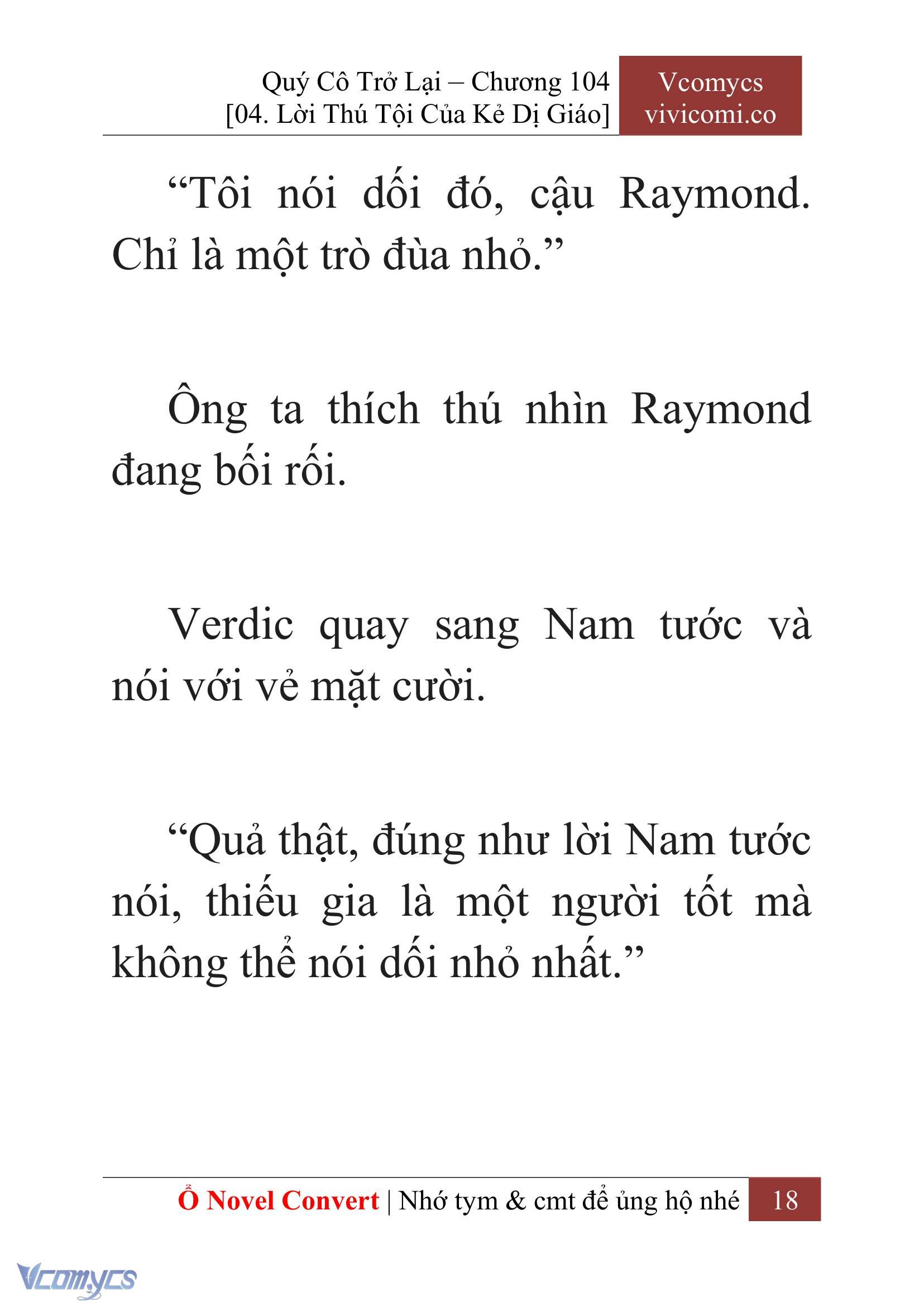 [Novel] Quý Cô Trở Lại Chap 104 - Trang 2