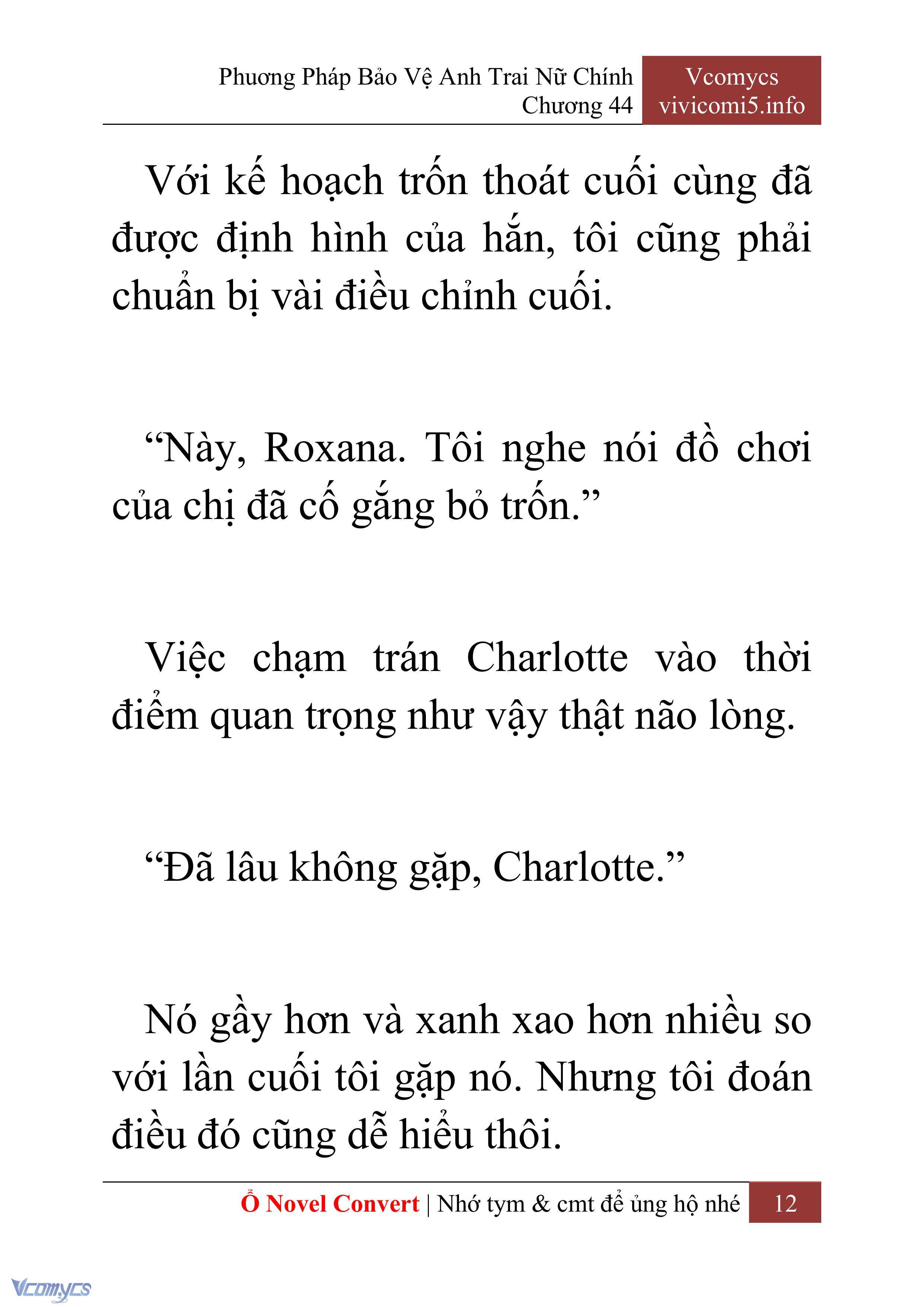 [Novel] Phương Pháp Bảo Vệ Anh Trai Nữ Chính Chap 44 - Next Chap 45