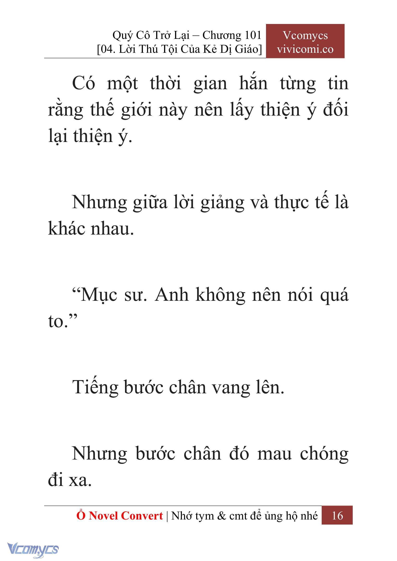 [Novel] Quý Cô Trở Lại Chap 101 - Trang 2
