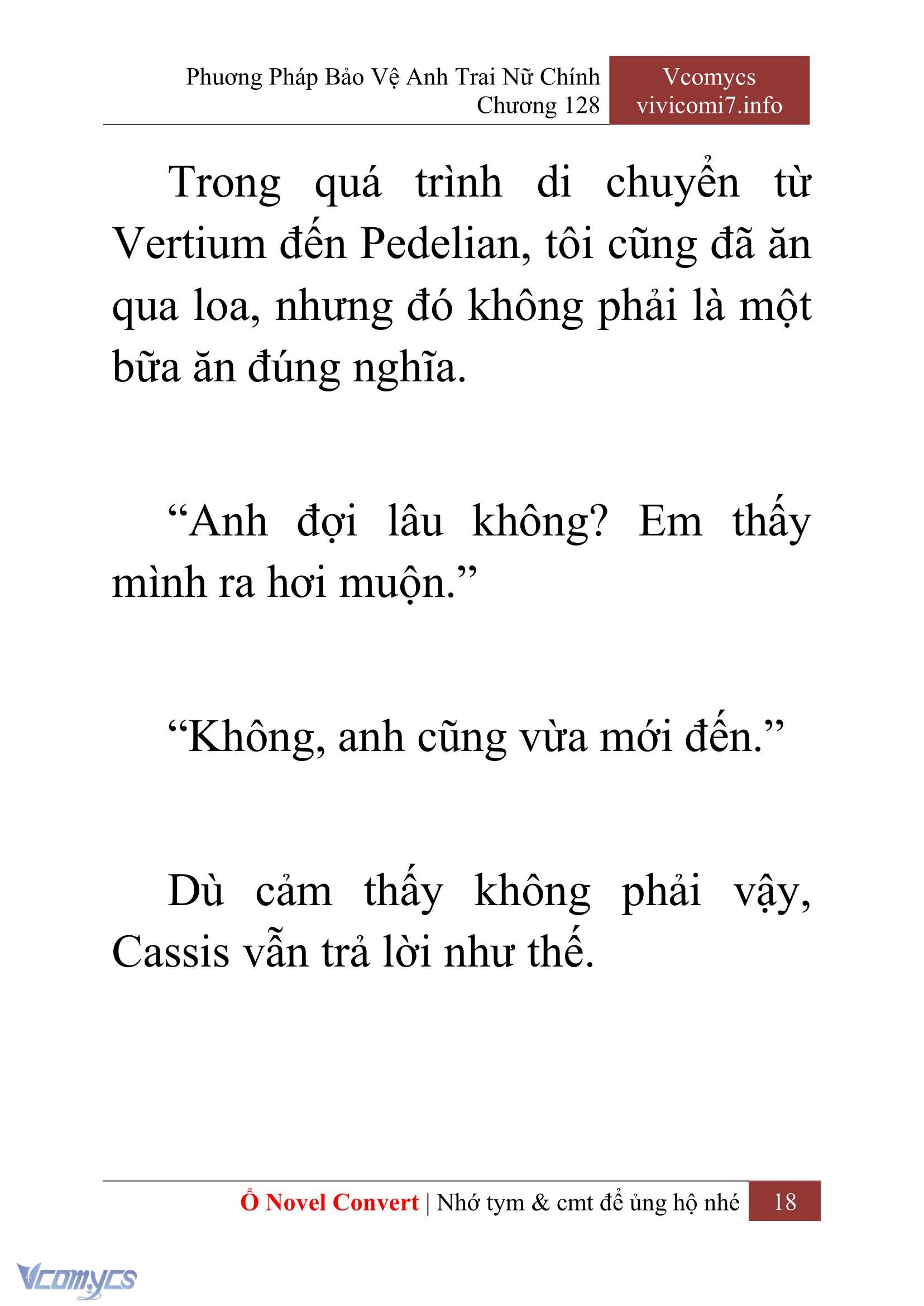 [Novel] Phương Pháp Bảo Vệ Anh Trai Nữ Chính Chap 128 - Next Chap 129