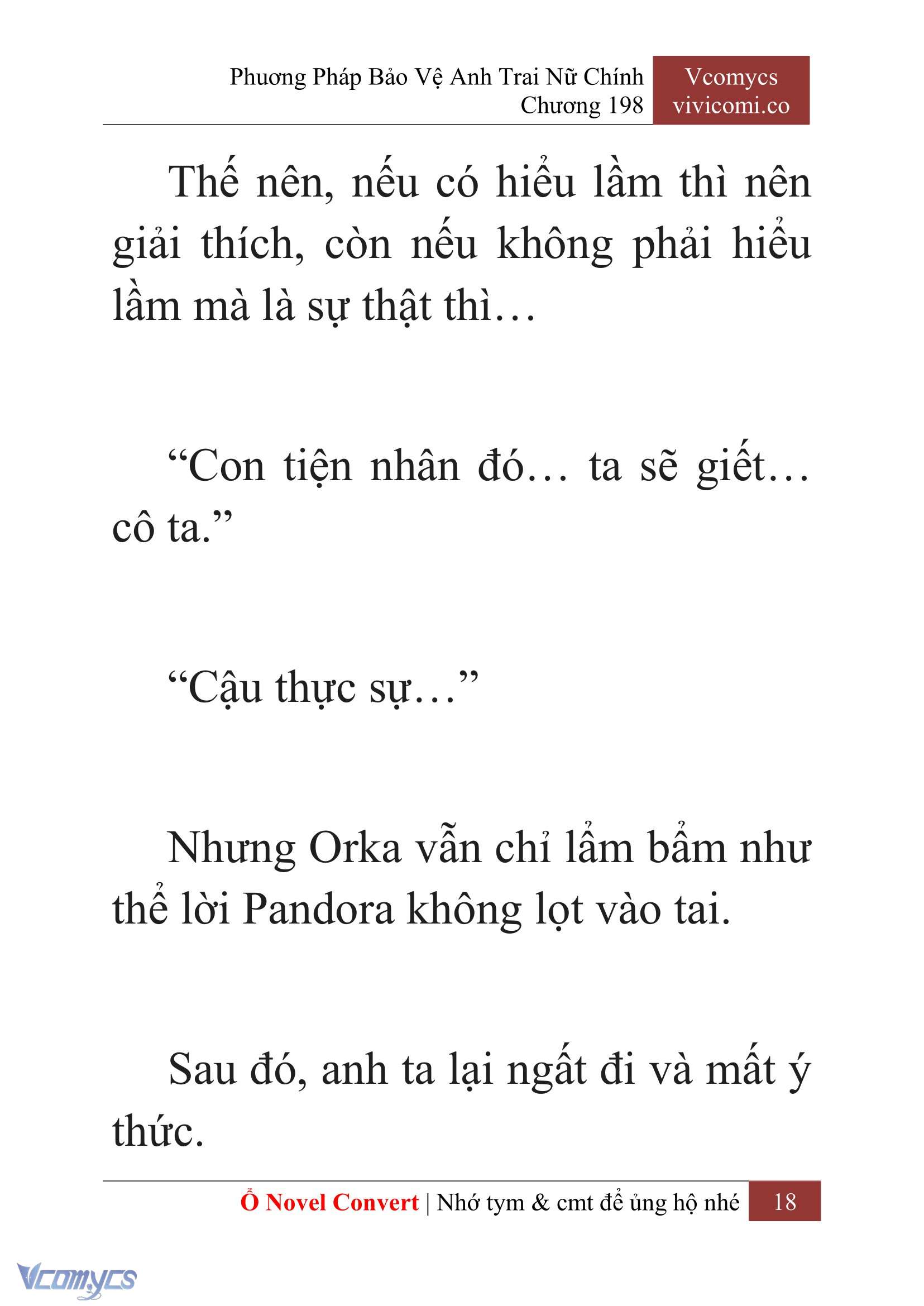 [Novel] Phương Pháp Bảo Vệ Anh Trai Nữ Chính Chap 198 - Trang 2