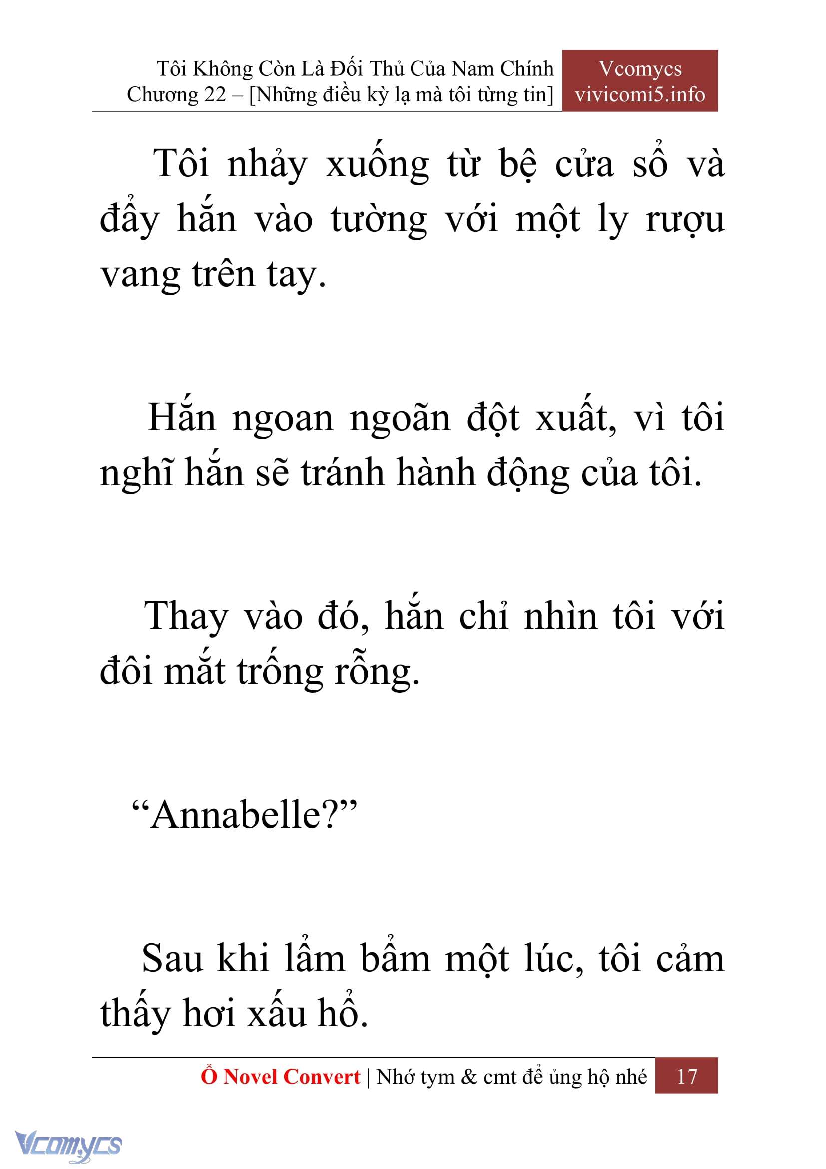 [Novel] Tôi Không Còn Là Đối Thủ Của Nam Chính Chap 22 - Trang 2
