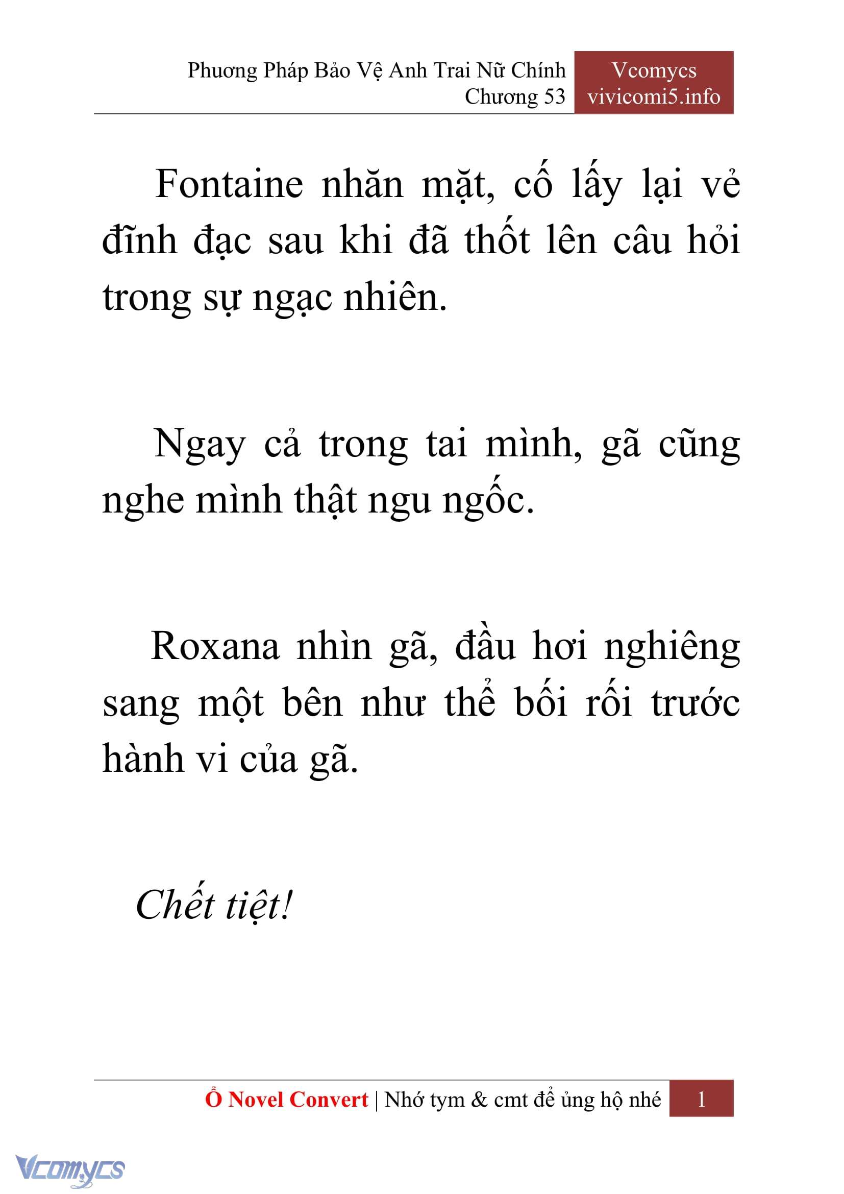 [Novel] Phương Pháp Bảo Vệ Anh Trai Nữ Chính Chap 53 - Next Chap 54