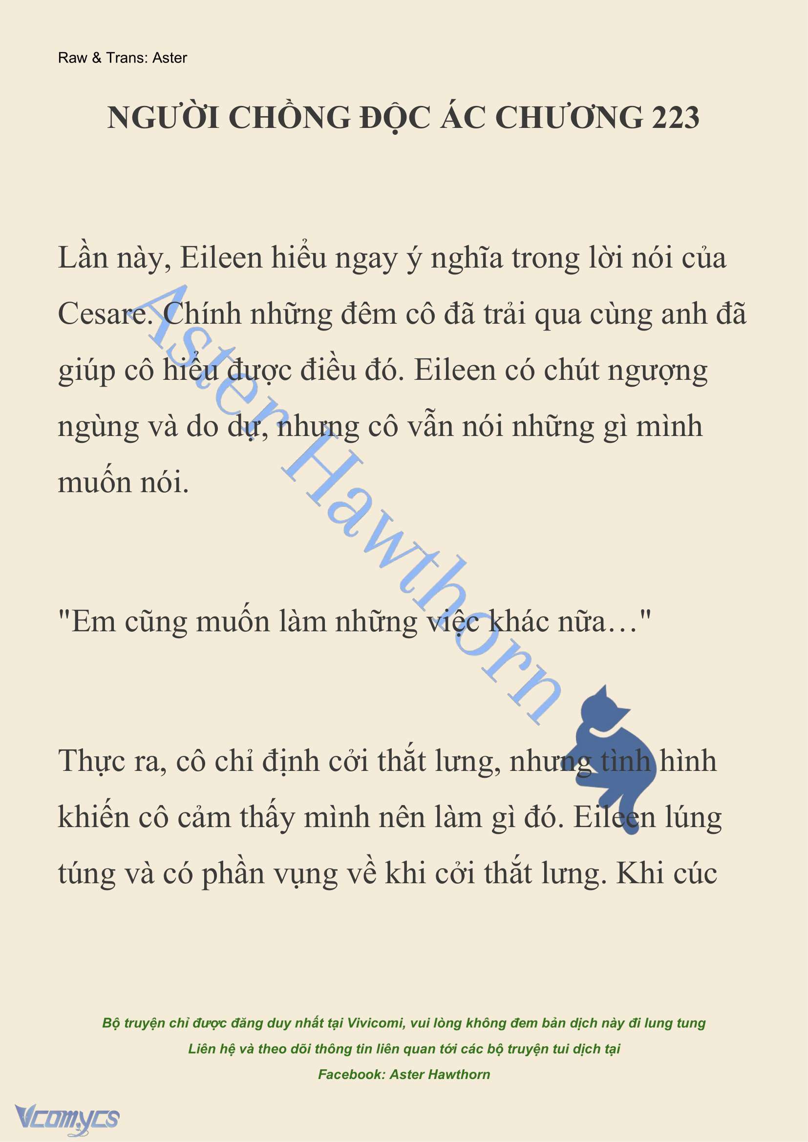 [NOVEL] Người Chồng Độc Ác Chap 223 - Next Chap 224