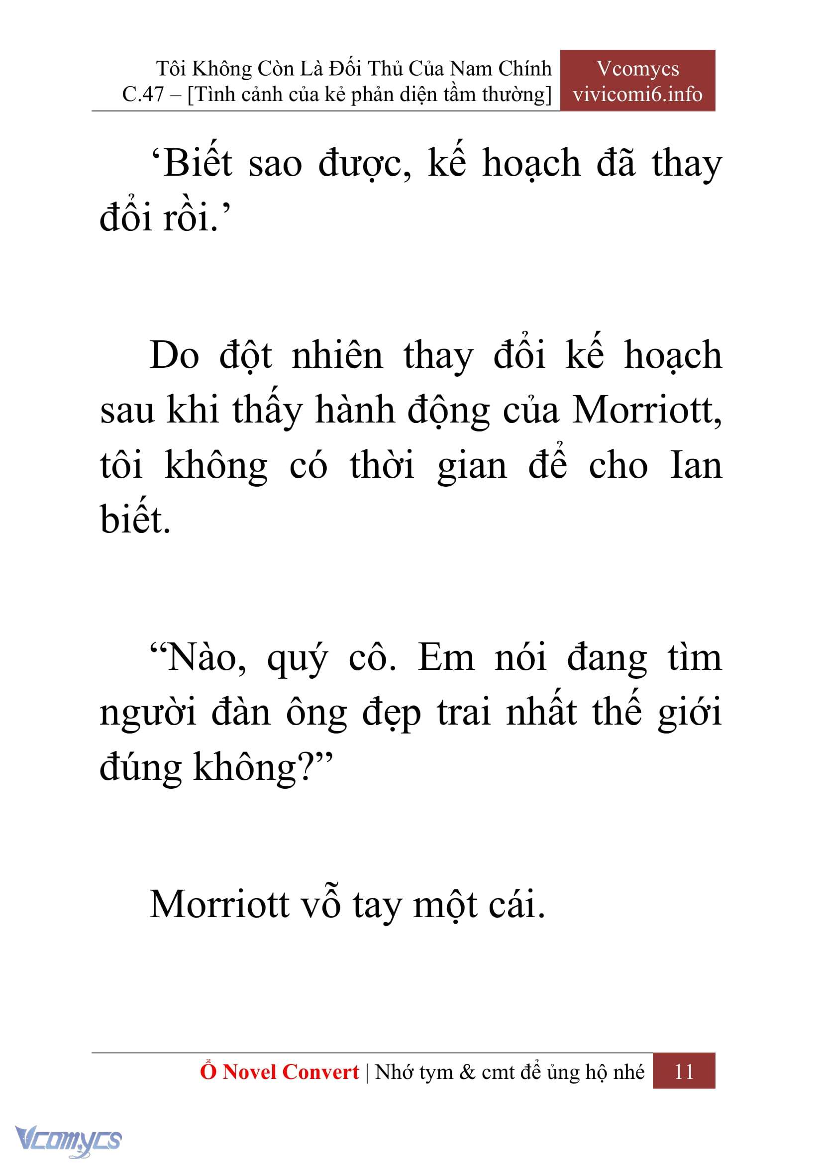 [Novel] Tôi Không Còn Là Đối Thủ Của Nam Chính Chap 47 - Trang 2