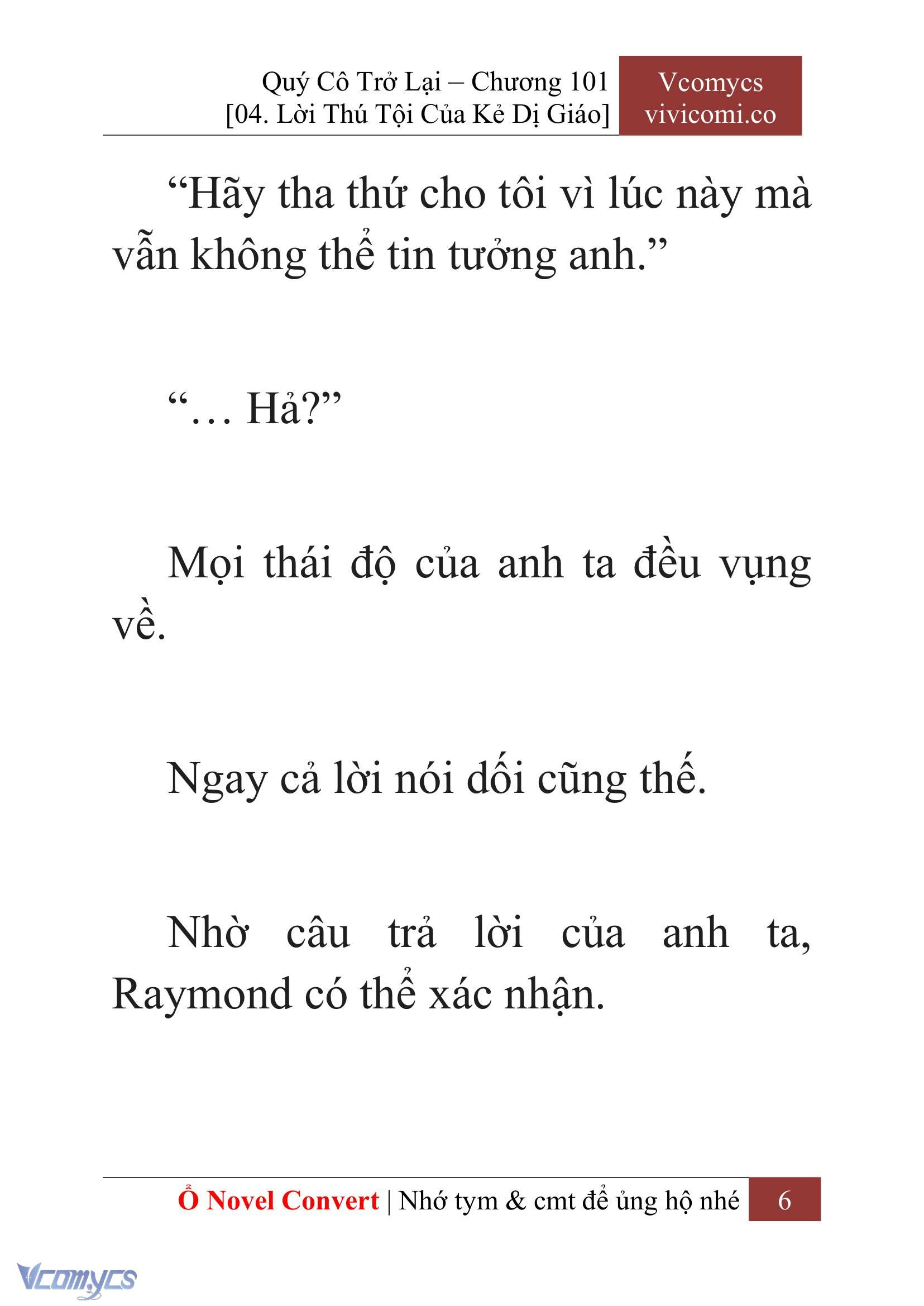 [Novel] Quý Cô Trở Lại Chap 101 - Trang 2