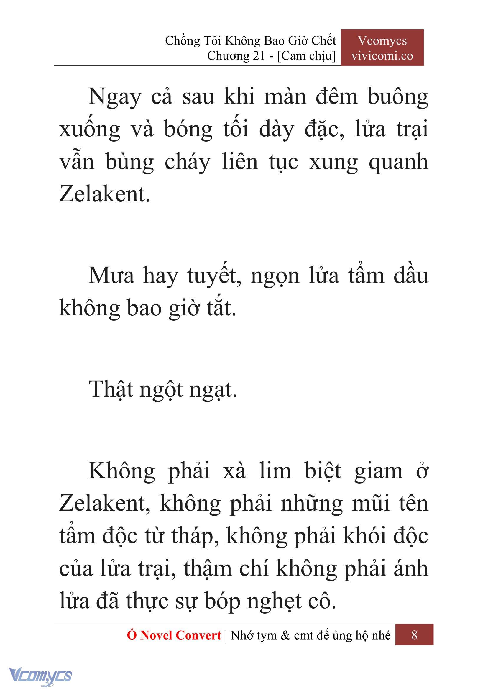 [Novel] Chồng Tôi Không Bao Giờ Chết Chap 21 - Trang 2