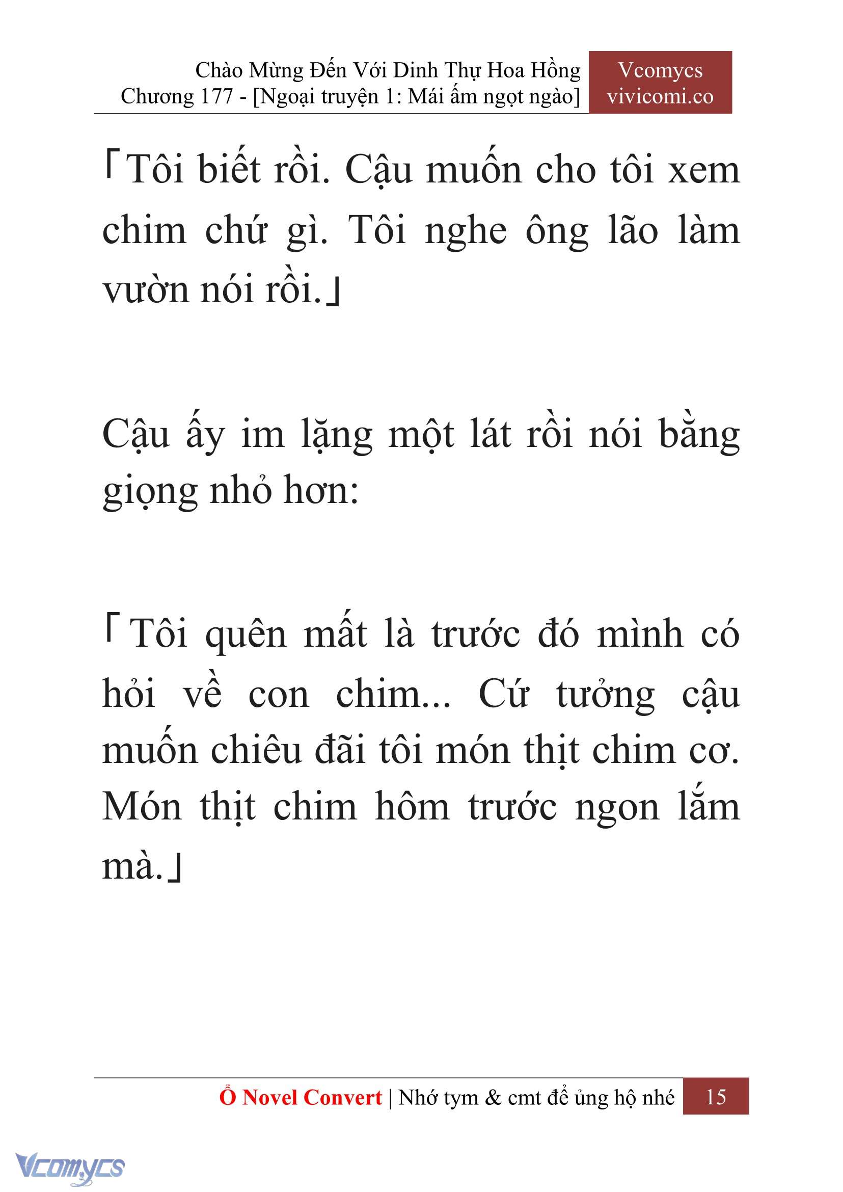[Novel] Chào Mừng Đến Với Dinh Thự Hoa Hồng Chap 177 - Trang 2