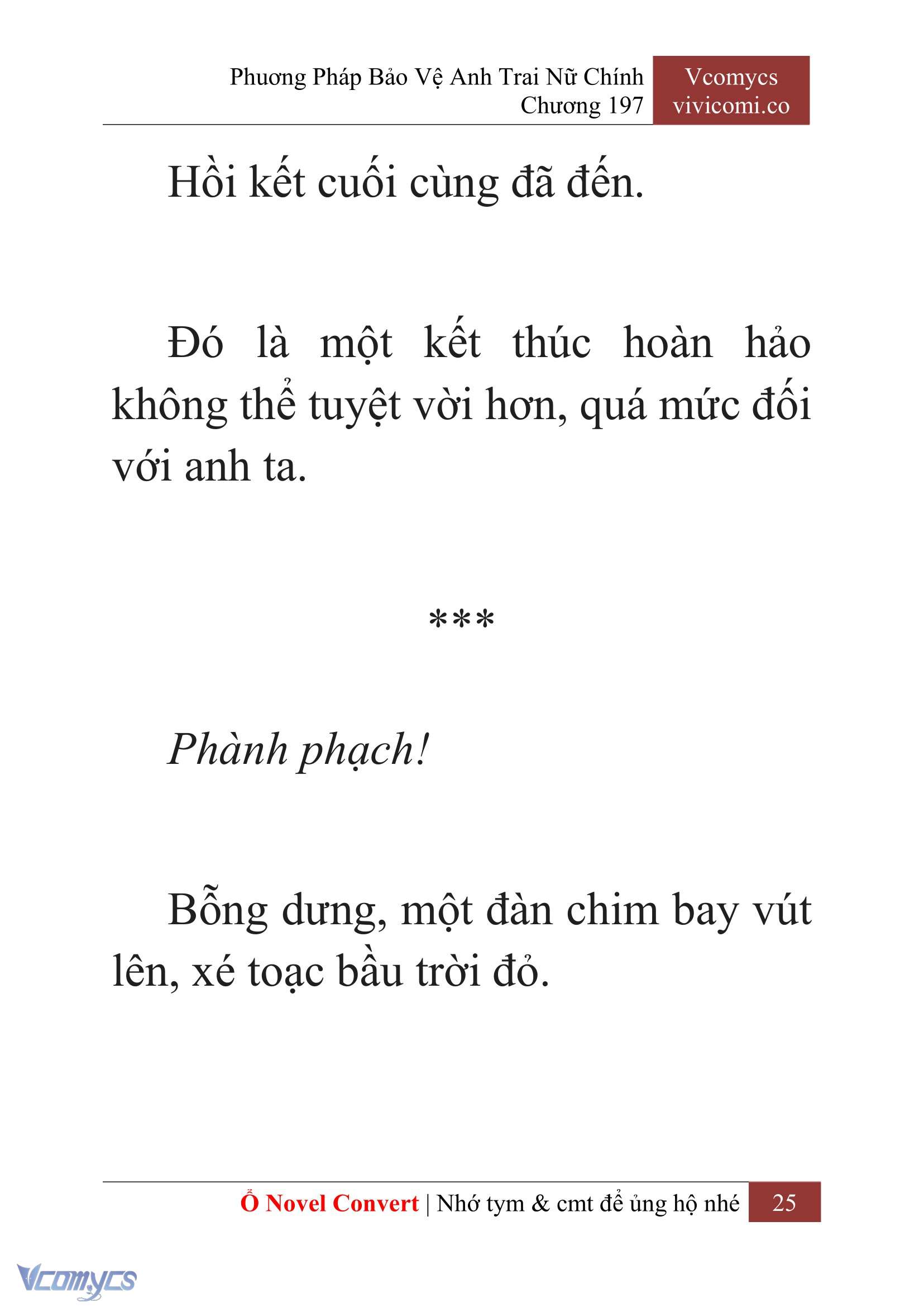 [Novel] Phương Pháp Bảo Vệ Anh Trai Nữ Chính Chap 197 - Trang 2